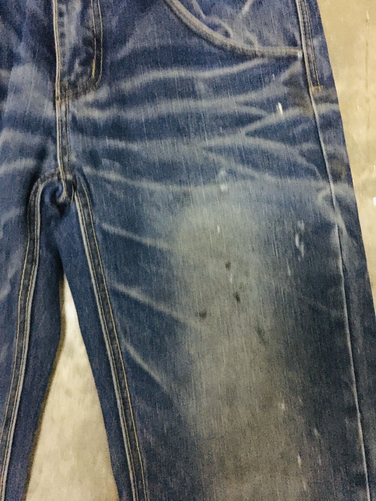 Japanese Brand Let’star Distressed Jeans (15) Size US 31 - 5 Thumbnail