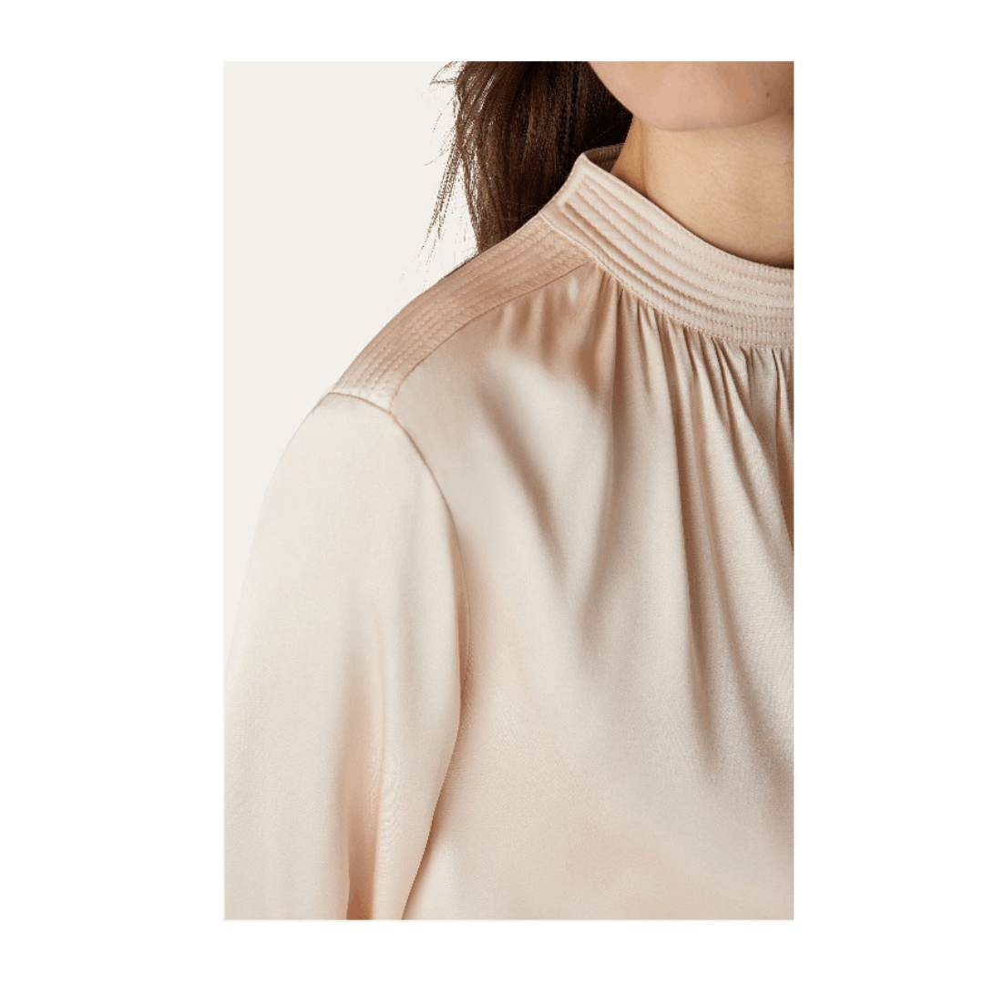 Loro Piana o1srvl11e1224 Cam Josephine Blouse in Ivory Size S / US 4 / IT 40 - 4 Thumbnail
