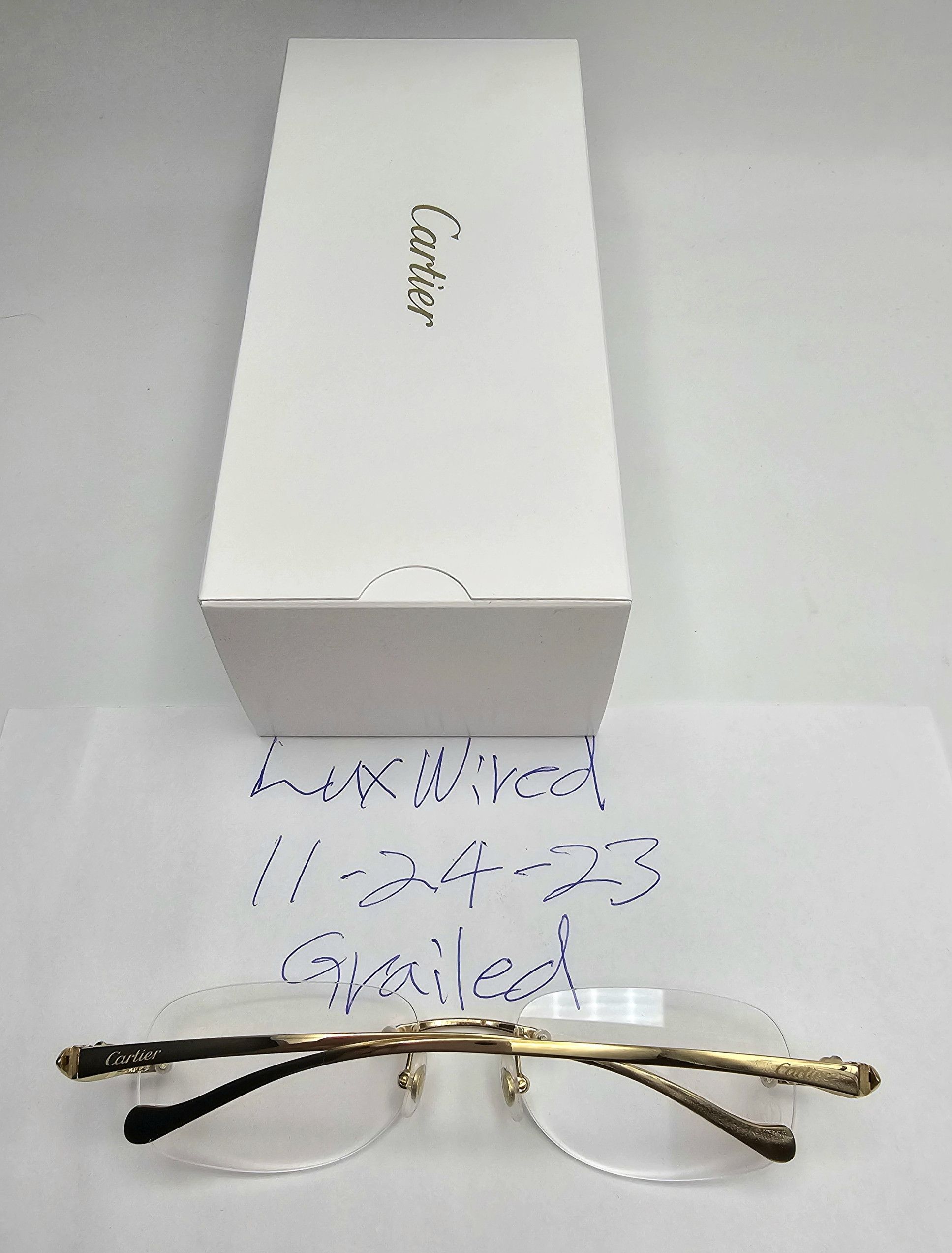 Cartier NEW! Cartier Panthere Gold Glasses CT00580 Size ONE SIZE - 14 Thumbnail