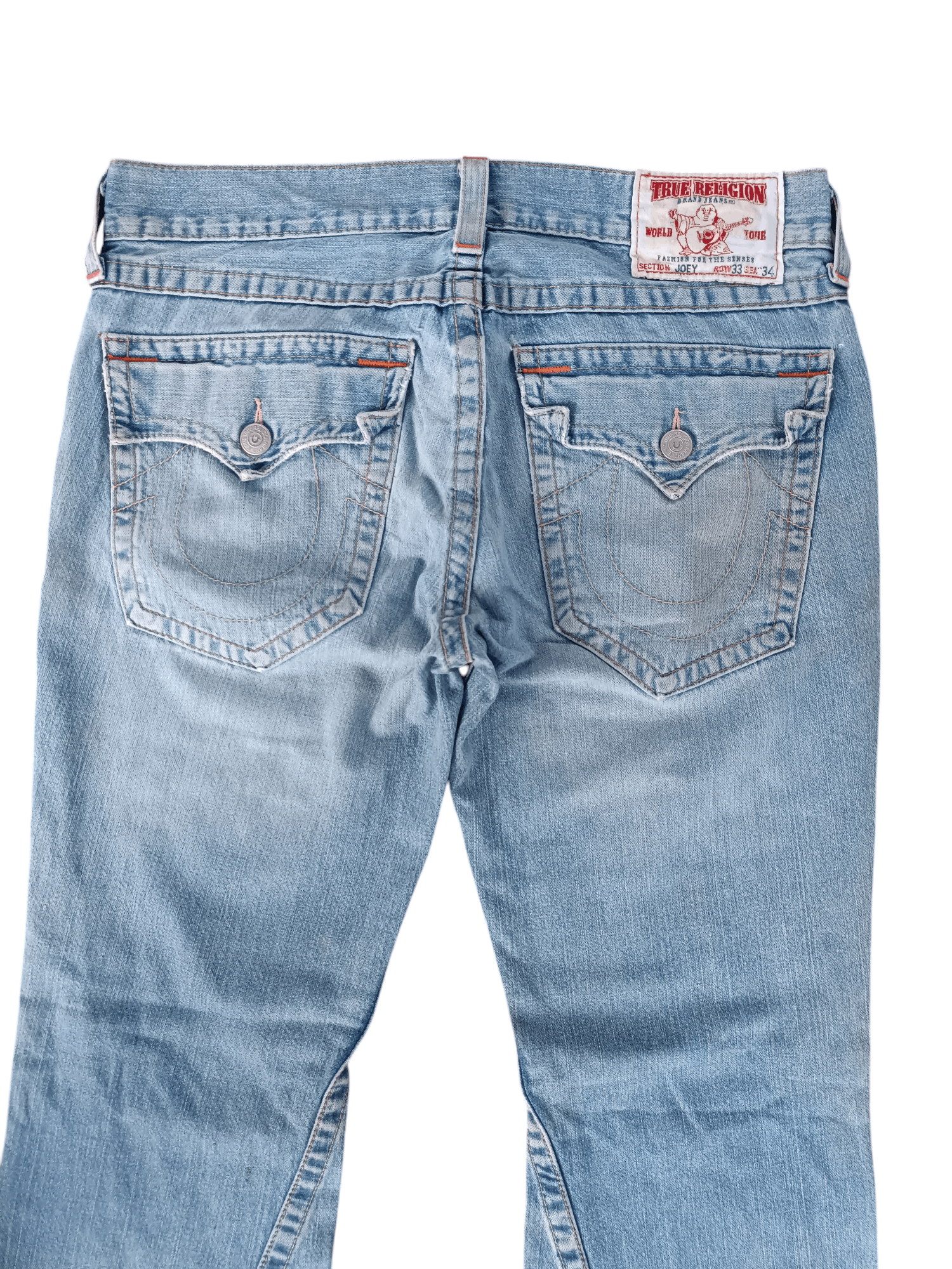 True Religion × Vintage True Religion Joey Distressed Flared Jeans Size US 34 / EU 50 - 16 Thumbnail