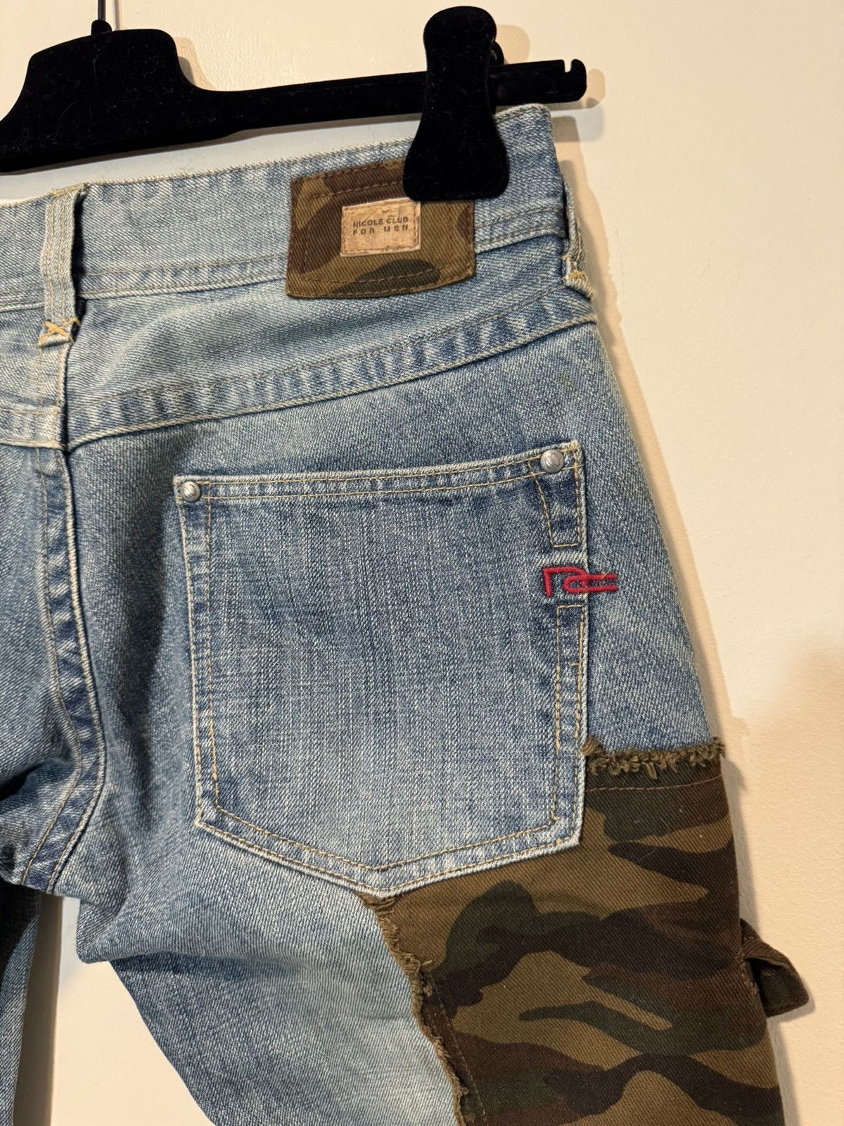 If Six Was Nine × Japanese Brand × Nicole Club Nicole Club Hybrid Camo Jeans Size US 29 - 7 Thumbnail