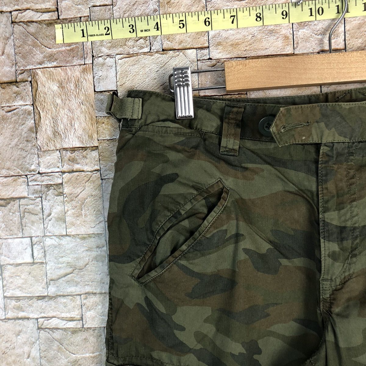 LOWRYS FARM Lowrys Farm Pantera Camo Green Cargo Multipocket Pants #A592 Size US 31 - 7 Thumbnail