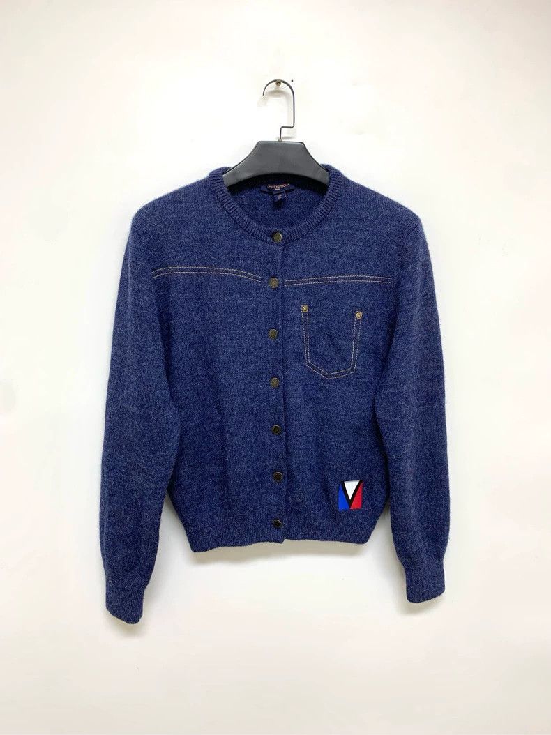 Louis Vuitton Denim Blue Cashmere Cardigan shirt 2503-Nexta