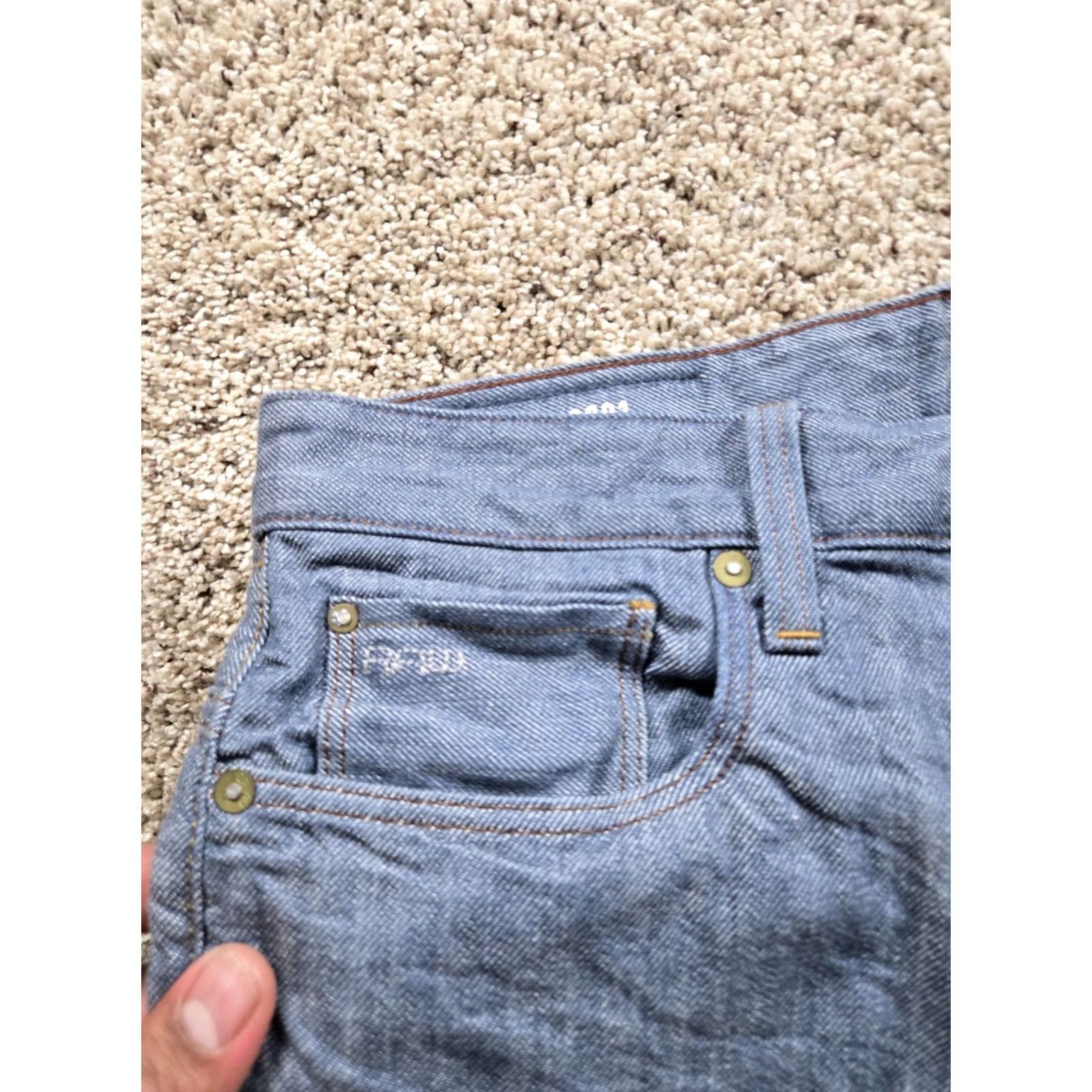 G-Star G Star Raw 3301 Jeans 31x30 Mens Blue Selvedge Medium Wash Denim Slim Fit 5-Pocket N/A Size US 31 - 4 Thumbnail