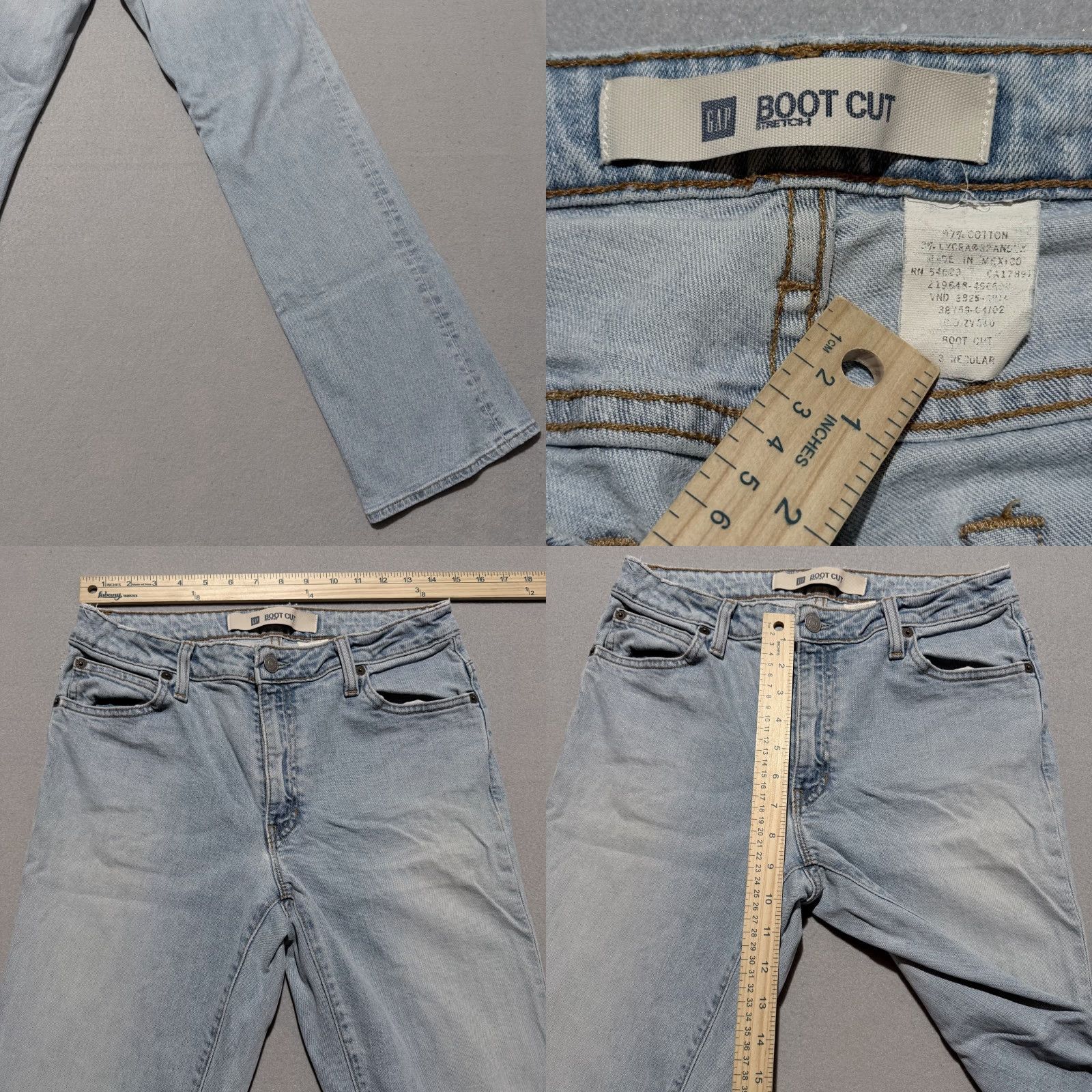 Gap Gap Jeans Women's Light Blue Denim Mid Rise Bootcut Pockets Retro Y2K 8 Blue Womens Jeans Size 30" / US 8 / IT 44 - 8 Thumbnail
