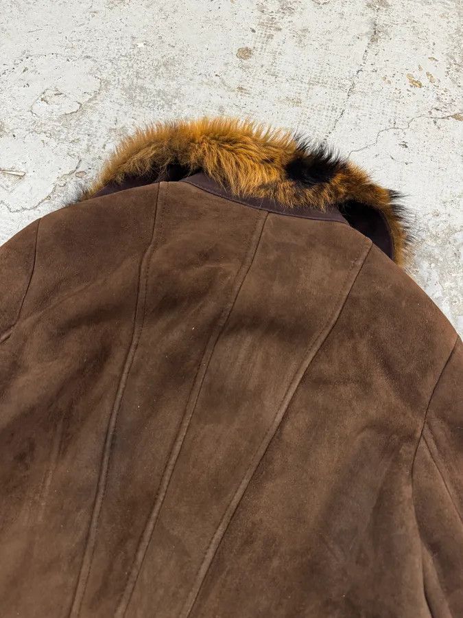 Roberto Cavalli 2000s Roberto Cavalli Fur Shearling Brown Leather Jacket Size US M / EU 48-50 / 2 - 7 Thumbnail