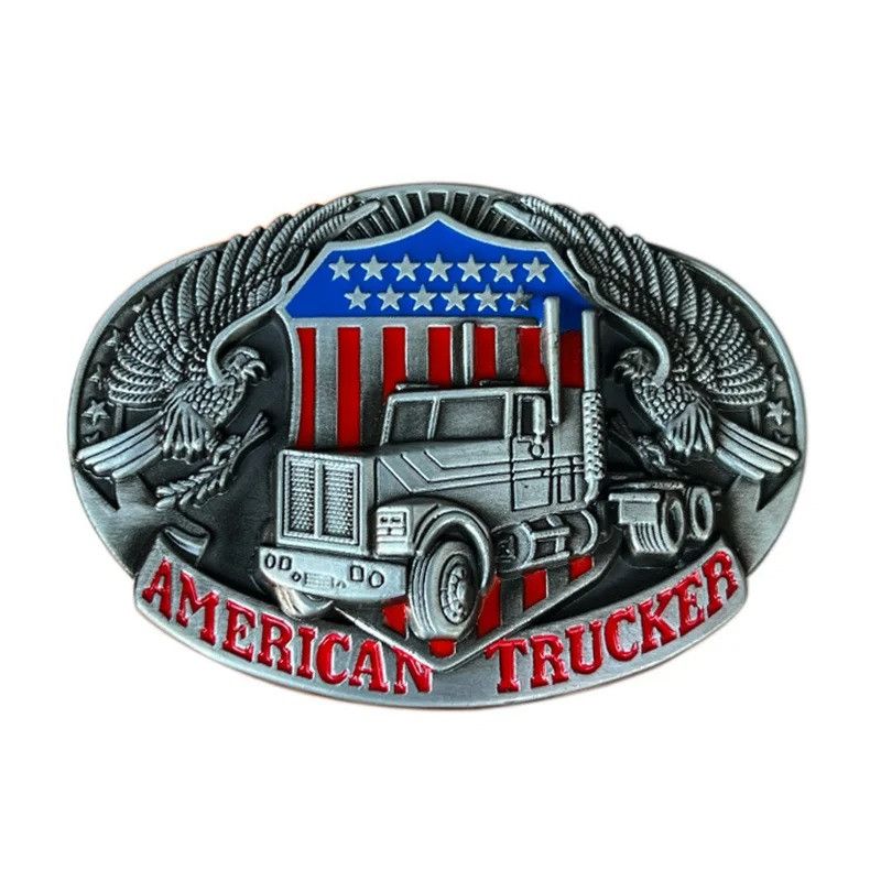 Vintage Eagle truck belt buckle Western style Size ONE SIZE - 1 Thumbnail
