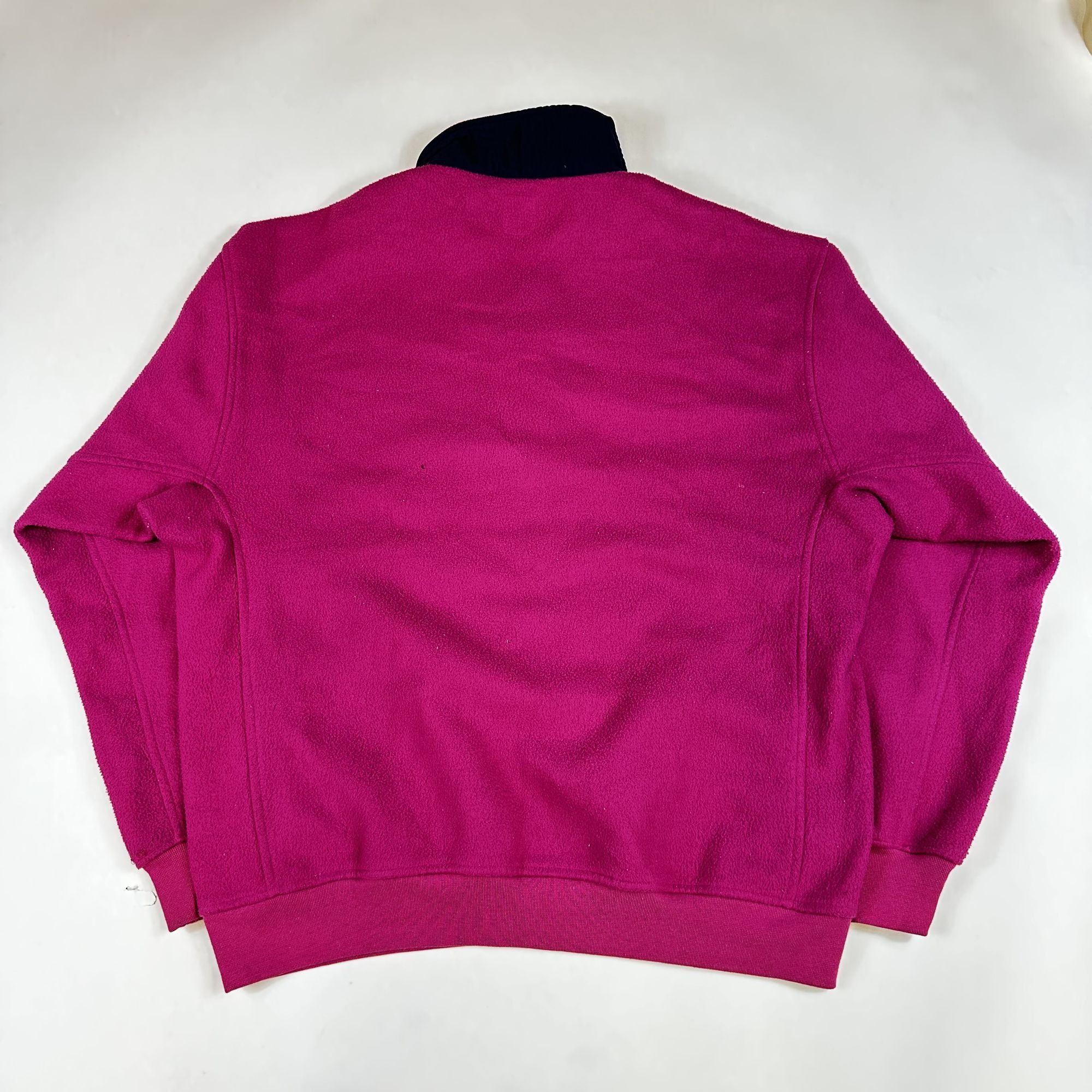 Gap Gap Vintage Magenta Fleece Pullover Sweatshirt With Snap Clo Size US M / EU 48-50 / 2 - 2 Thumbnail