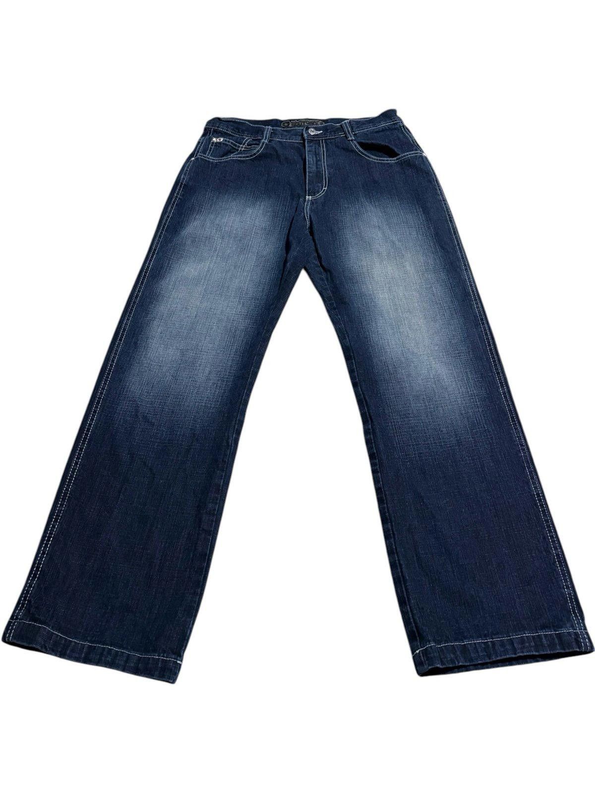 Southpole Vintage Southpole Jeans Skater Y2k dark wash navy logo blue Size US 34 / EU 50 - 2 Thumbnail