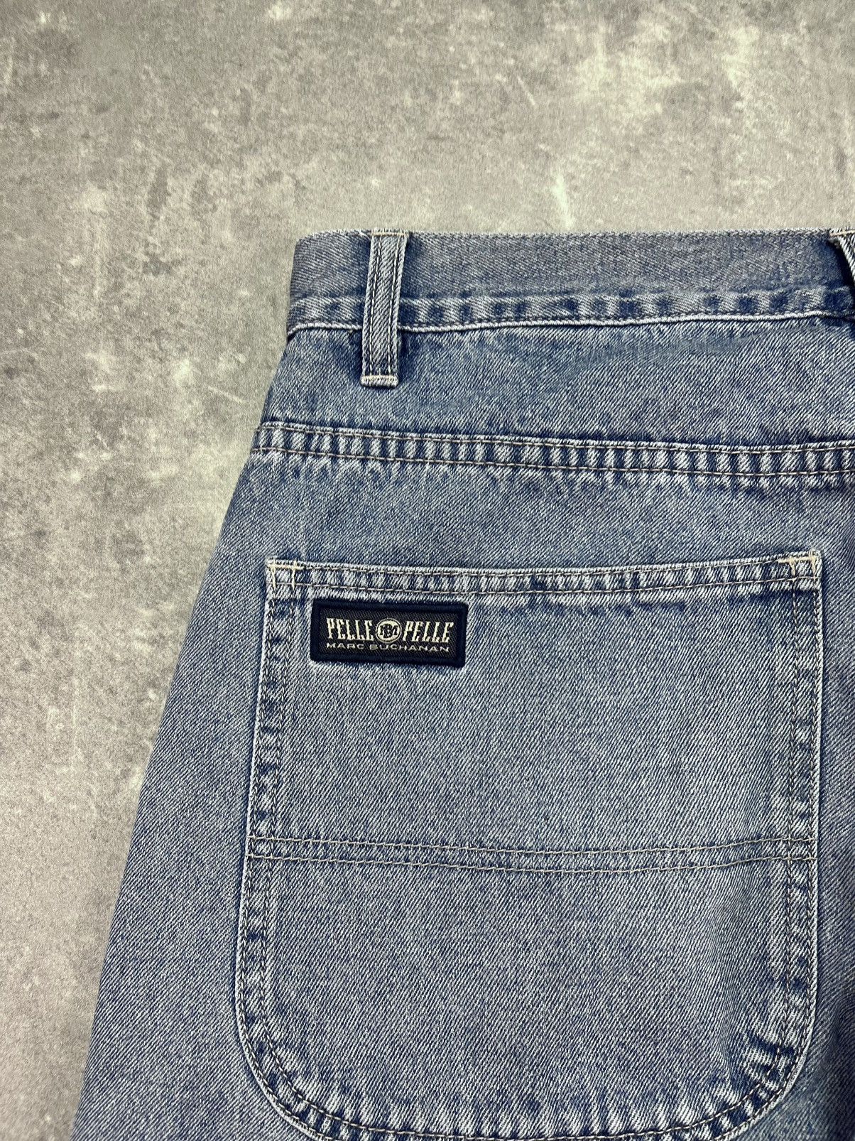 Pelle Pelle Pelle Pelle Marc Buchanan Long Logo Jorts Shorts 32 Size US 32 / EU 48 - 11 Thumbnail
