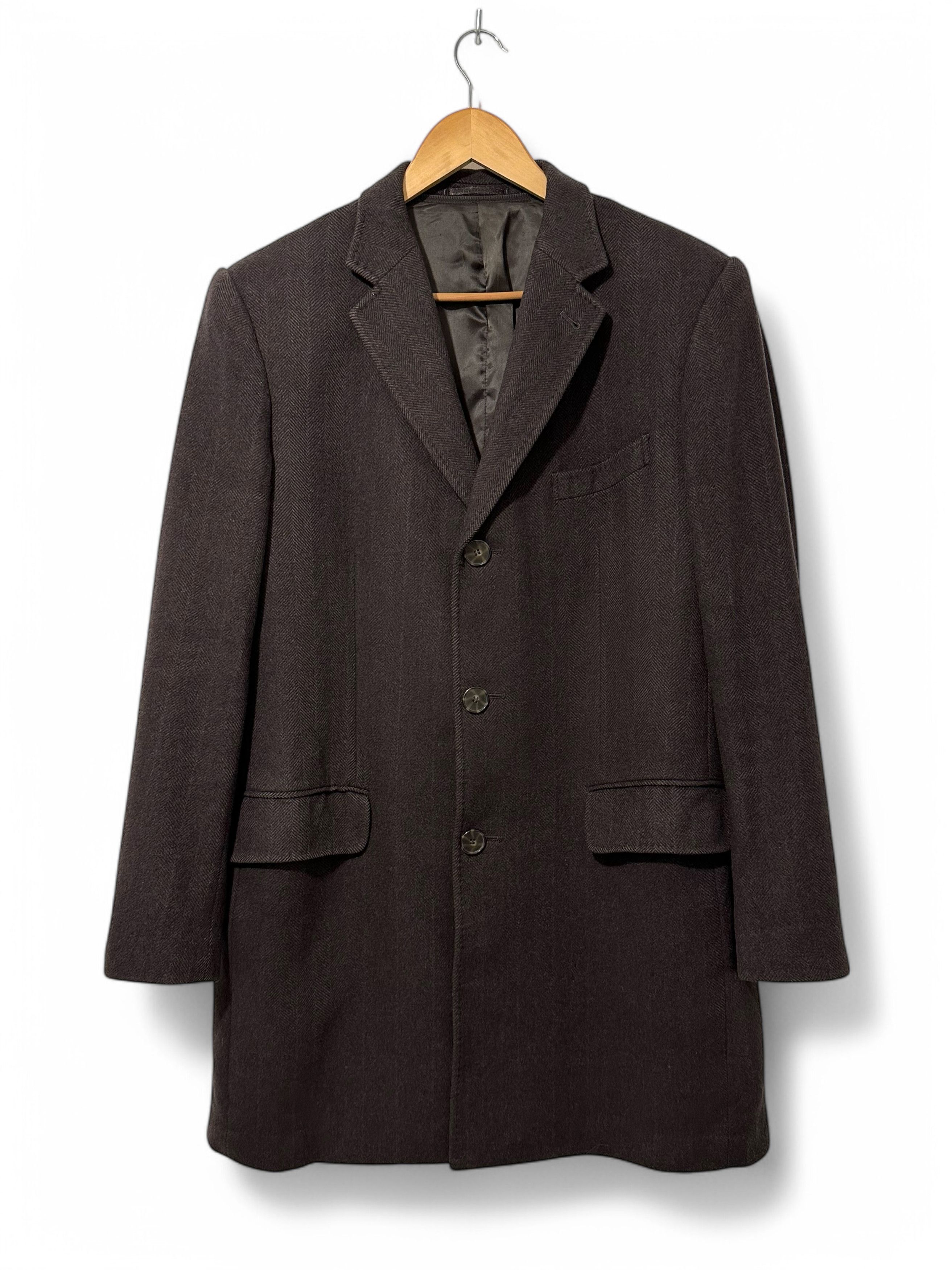 Balmain Balmain Paris Wool Cashmere Classic Overcoat (M-L) Size US L / EU 52-54 / 3 - 1 Thumbnail