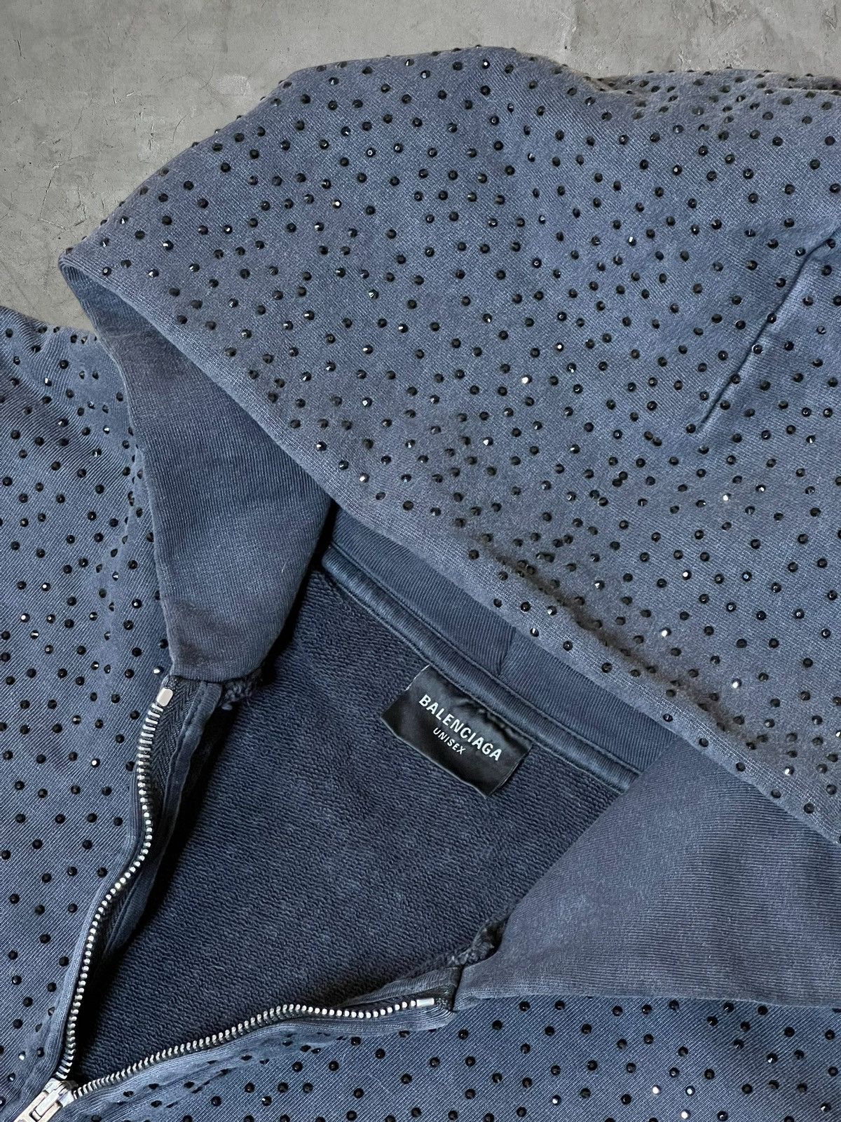 Balenciaga Balenciaga Crystal Rhinestone Hoodie Size US S / EU 44-46 / 1 - 10 Thumbnail