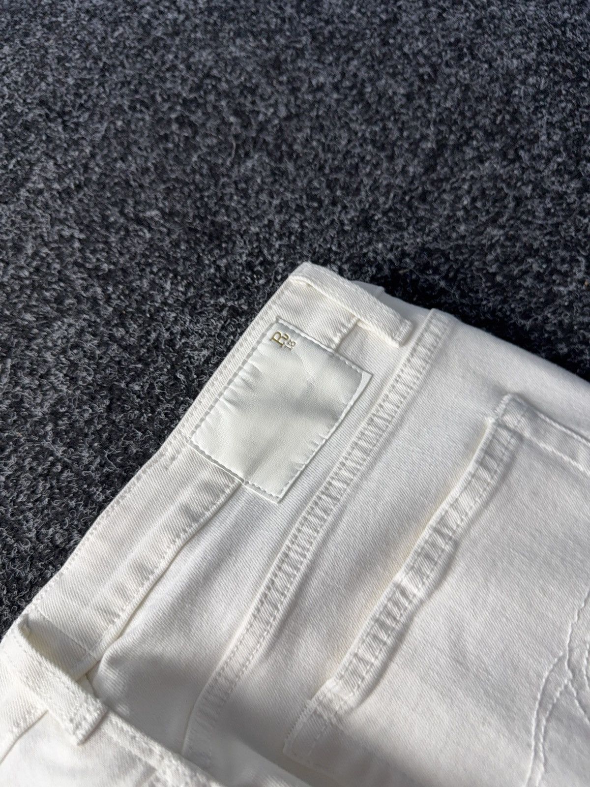 R13 Vintage Retro R13 White Denim pants jeans Italy y2k Size 30" / US 8 / IT 44 - 17 Thumbnail