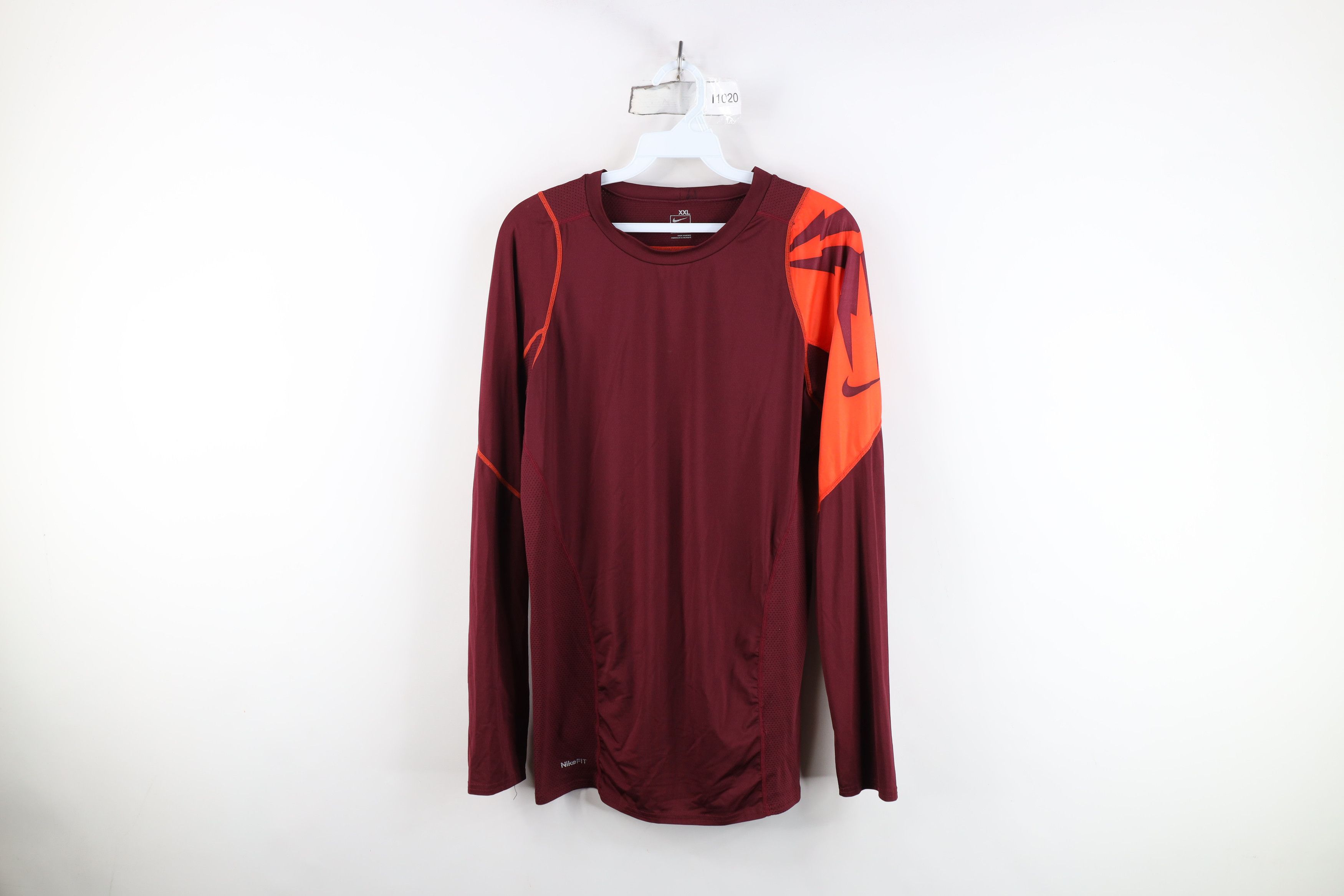 Nike Vintage Nike Pro Combat Training Long Sleeve T-Shirt Size US XXL / EU 58 / 5 - 1 Thumbnail