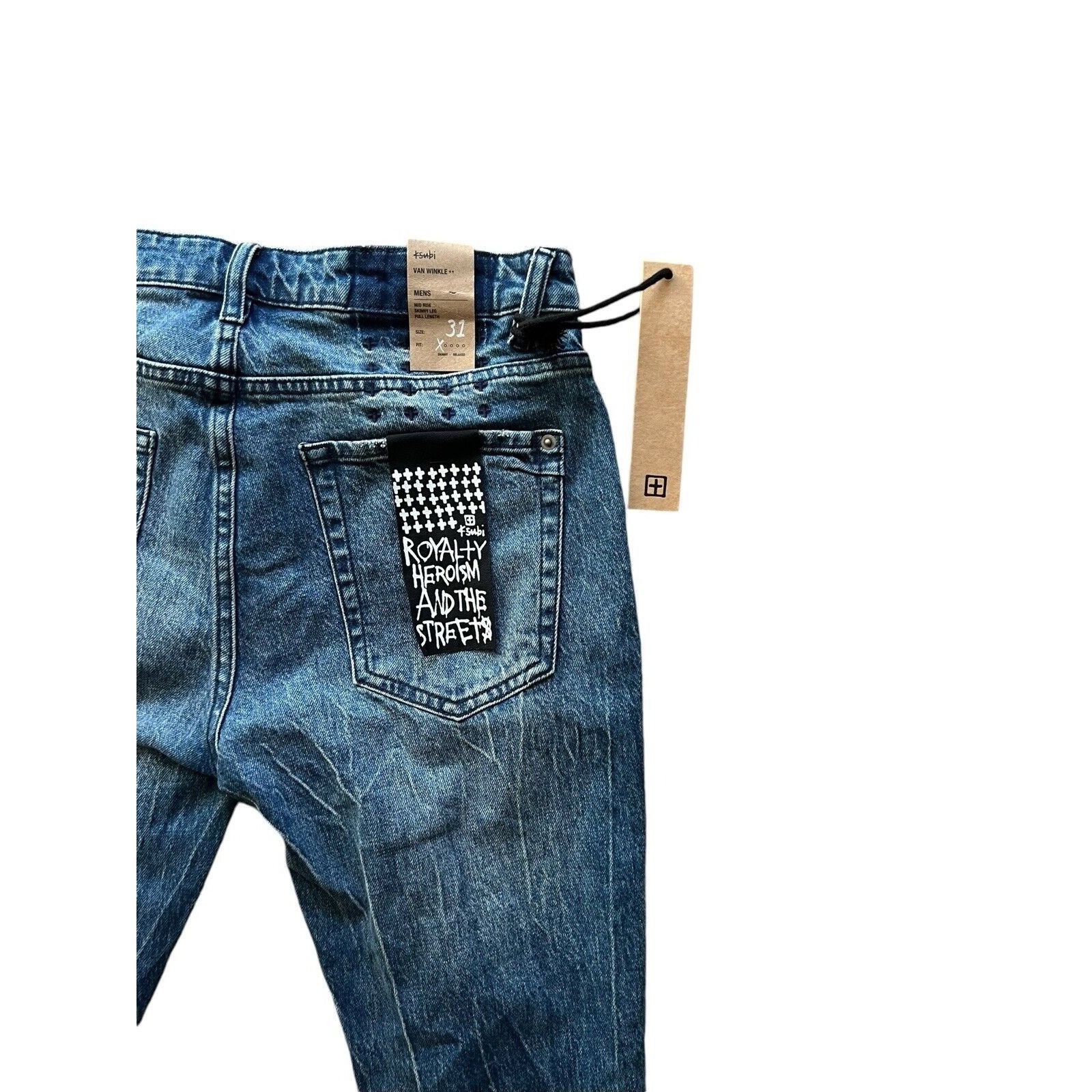 Ksubi Ksubi Jeans Mens Van Winkle Bluuu Skinny Leg Blue Size 31/32 Size US 31 - 6 Thumbnail