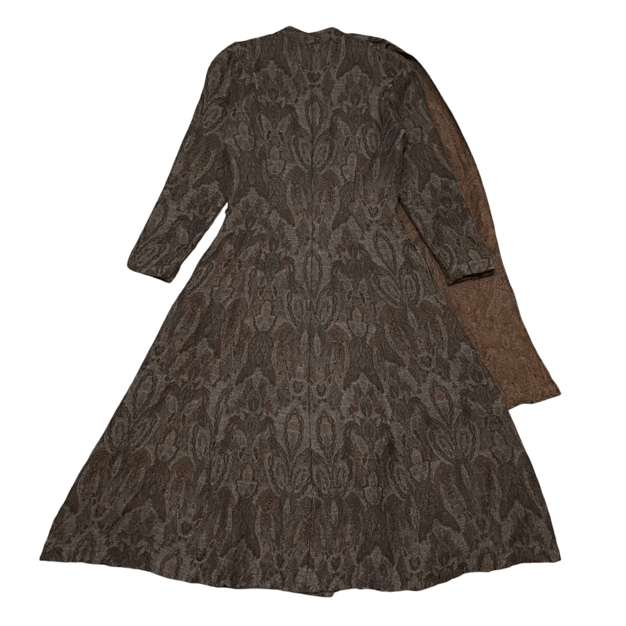 Hiroko Koshino Homme 💥Rare Hiroko Koshino Wool Dress Gown with Scarf Vintage Size S / US 4 / IT 40 - 12 Thumbnail