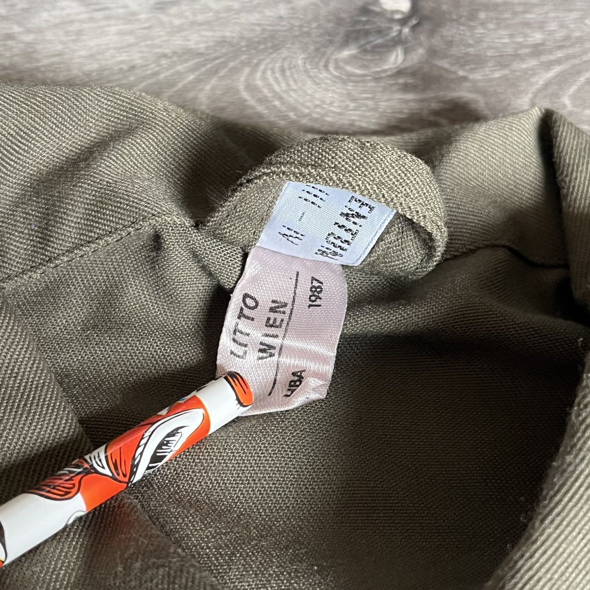 Vintage Vintage 80s German Army Military Field Button Up Shirt Khaki Size US L / EU 52-54 / 3 - 9 Thumbnail