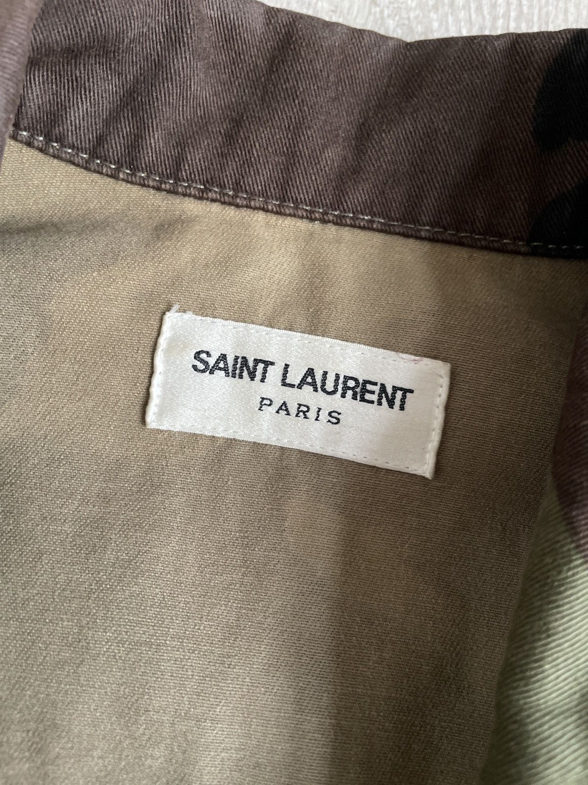 Saint Laurent Paris Saint Laurent SS15 camo military jacket by Hedi Slimane Size US S / EU 44-46 / 1 - 6 Thumbnail