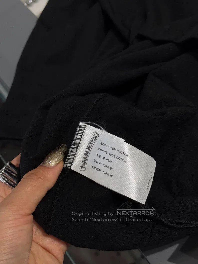 Chrome Hearts CHROME HEARTS Size L Black horseshoe Sanskrit short sleeves Size US L / EU 52-54 / 3 - 5 Thumbnail