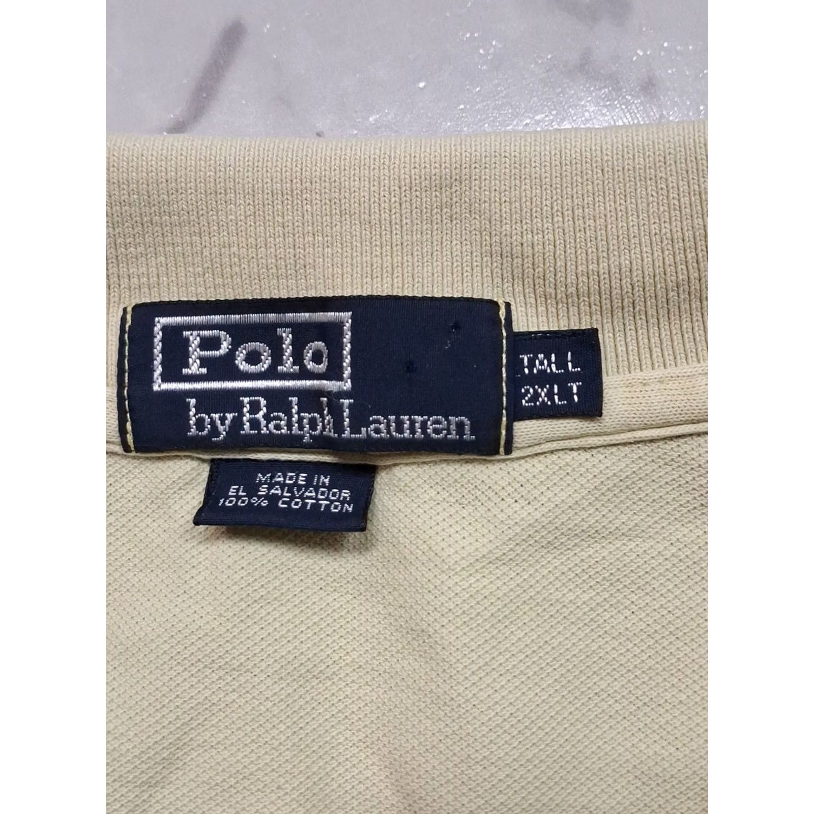 Polo Ralph Lauren Polo Ralph Lauren Polo Shirt Mens 2XLT Pale Yellow Short Sleeve Casual Size US XXL / EU 58 / 5 - 4 Thumbnail