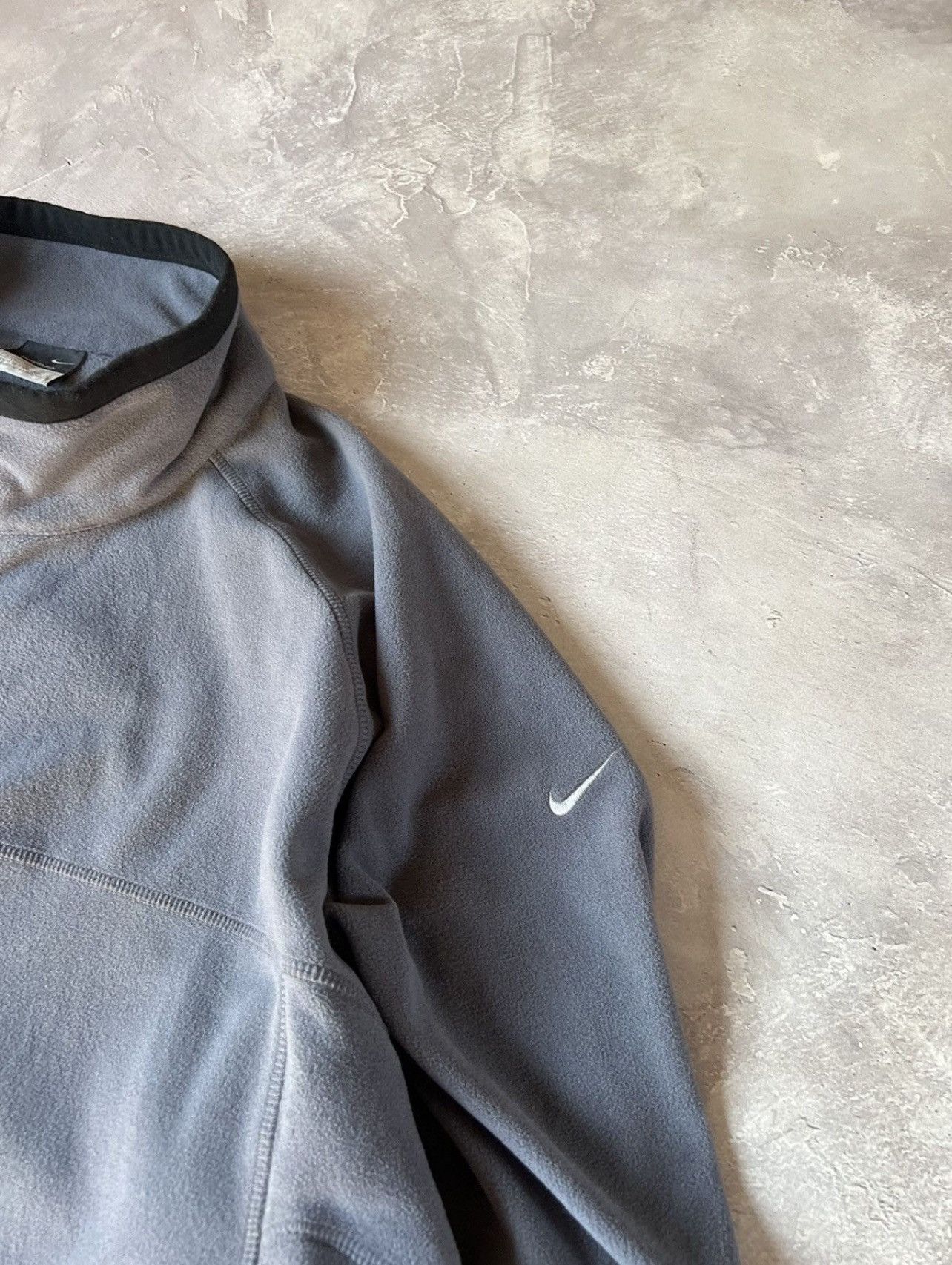 Vintage Vintage Nike Y2k Baggy Swoosh Fleece Zip Jacket Size US XXL / EU 58 / 5 - 5 Thumbnail