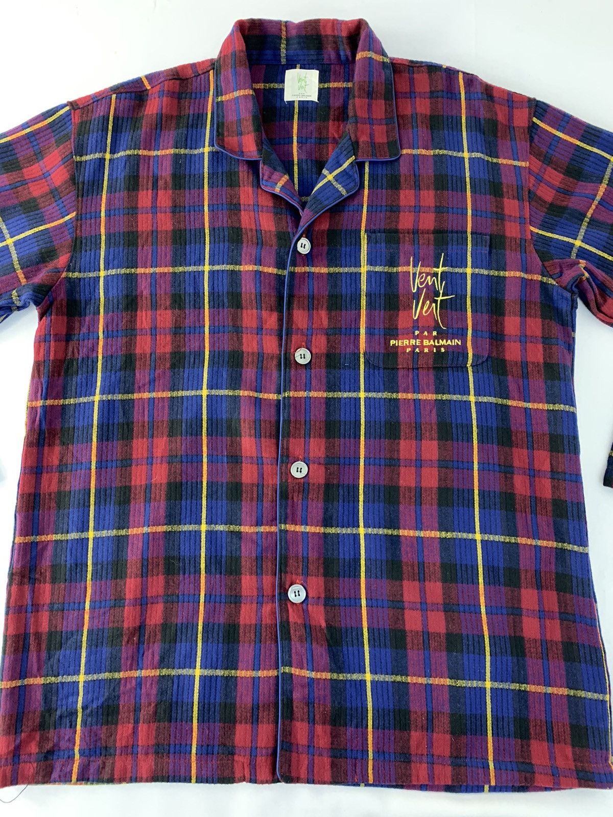 Pierre Balmain Hype Vent Vent Pierre Balmain Paris Flannel Plaid Check Size US L / EU 52-54 / 3 - 2 Thumbnail