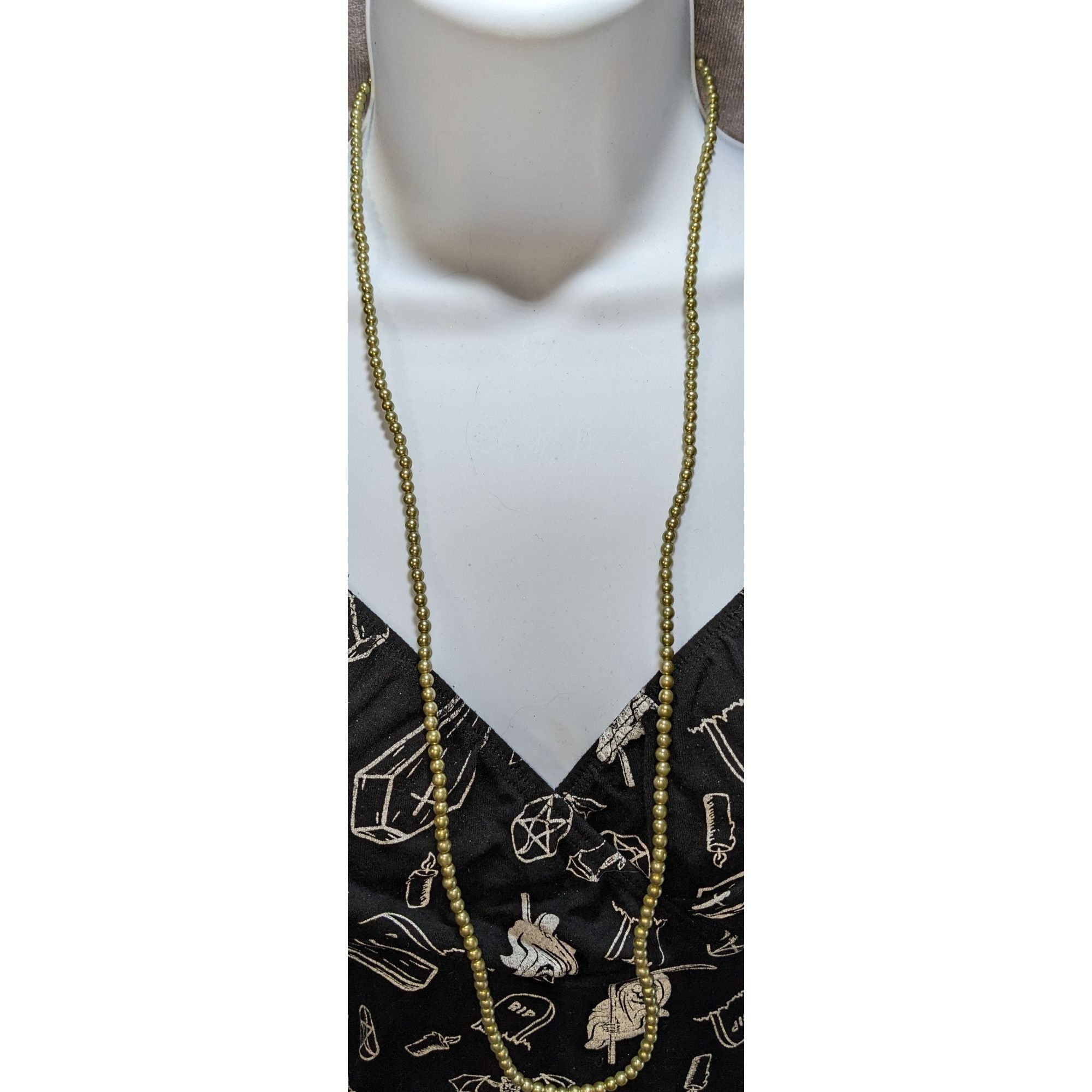 Other Vintage Gold-Tone Beaded Necklace Size ONE SIZE - 3 Thumbnail