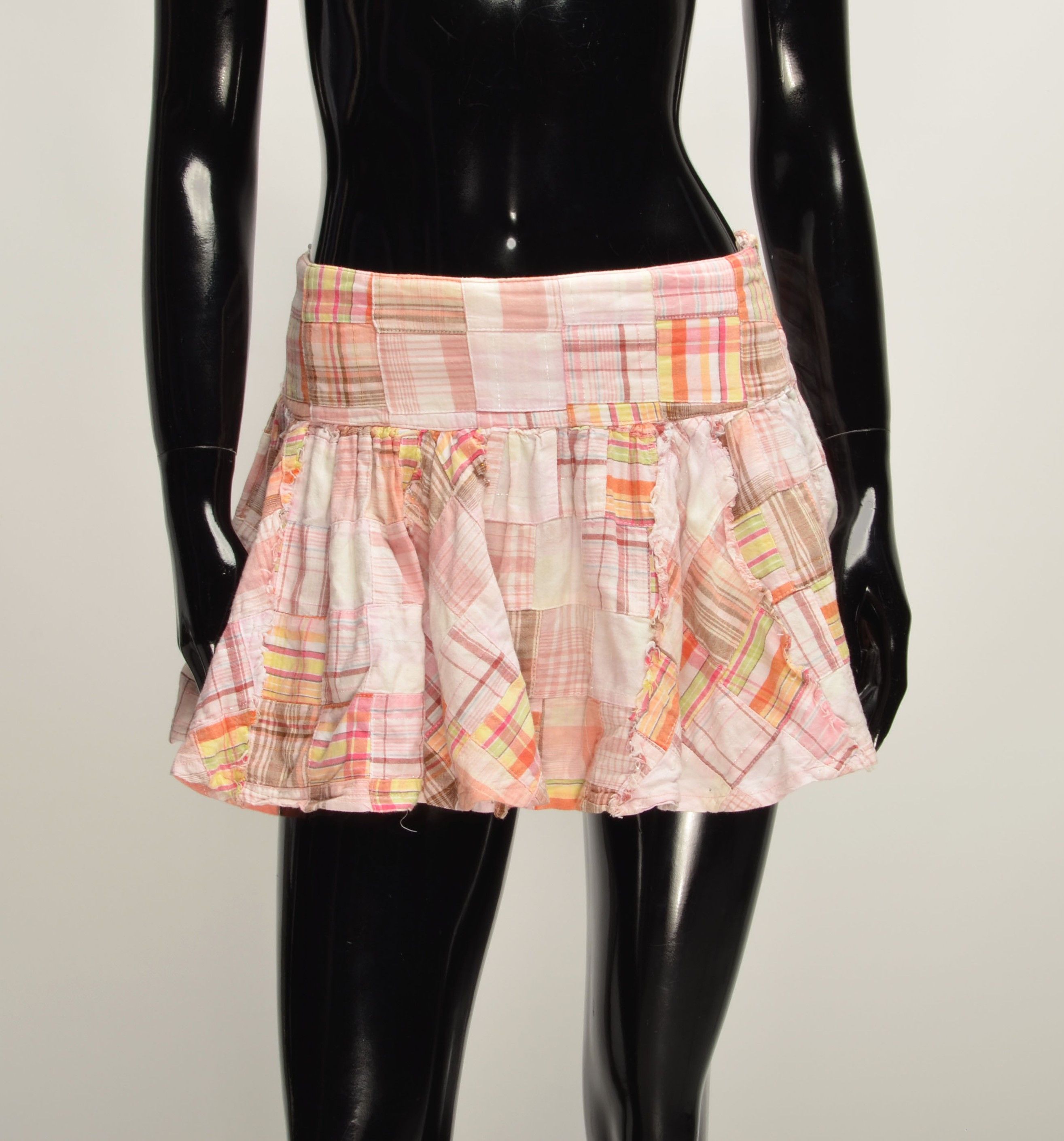 Vintage Papaya Y2K Babydoll Plaid Coquette Mini Skirt Size 30" / US 8 / IT 44 - 6 Thumbnail