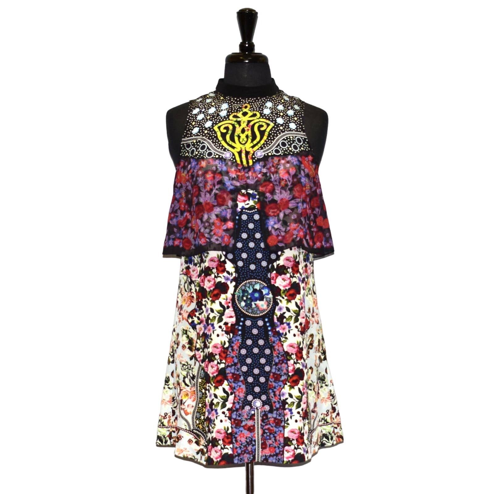 Mary Katrantzou B5 MARY KATRANTZO Abstract Floral Multi Color Dress Size 6 Size M / US 6-8 / IT 42-44 - 2 Thumbnail