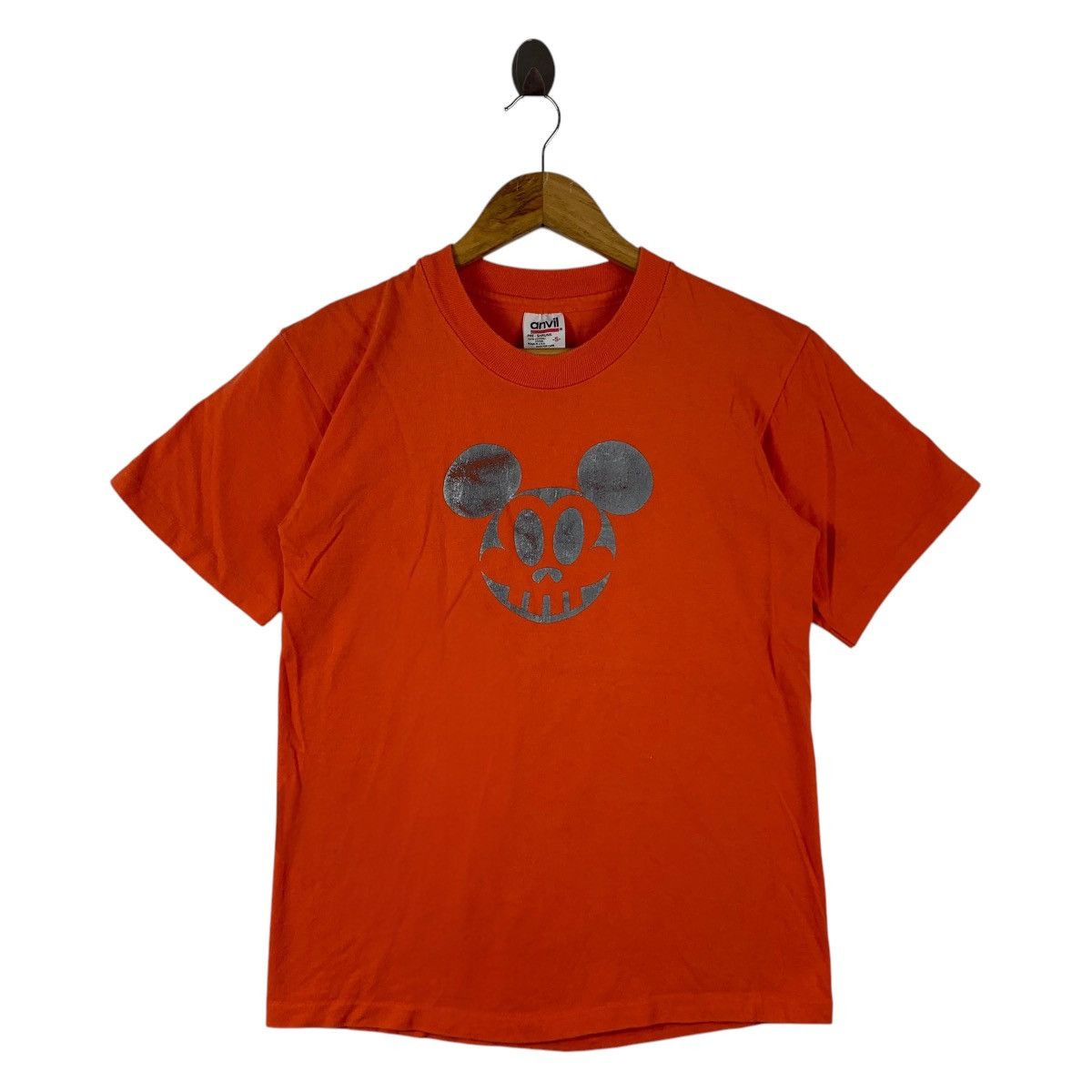 Disney × Vintage Vintage 90s MICKEY MOUSE halloween printed orange tee Size US S / EU 44-46 / 1 - 1 Thumbnail