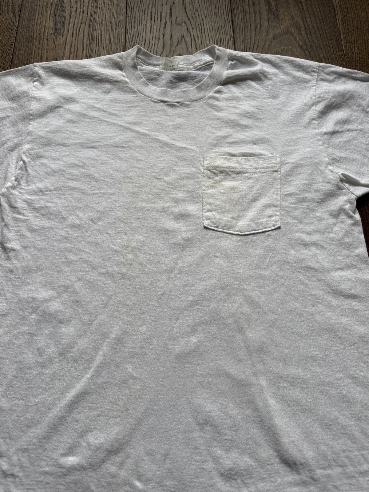 Fruit Of The Loom Vintage 90s Fruit of the Loom Selvedge Pocket Tee Size US XL / EU 56 / 4 - 2 Thumbnail