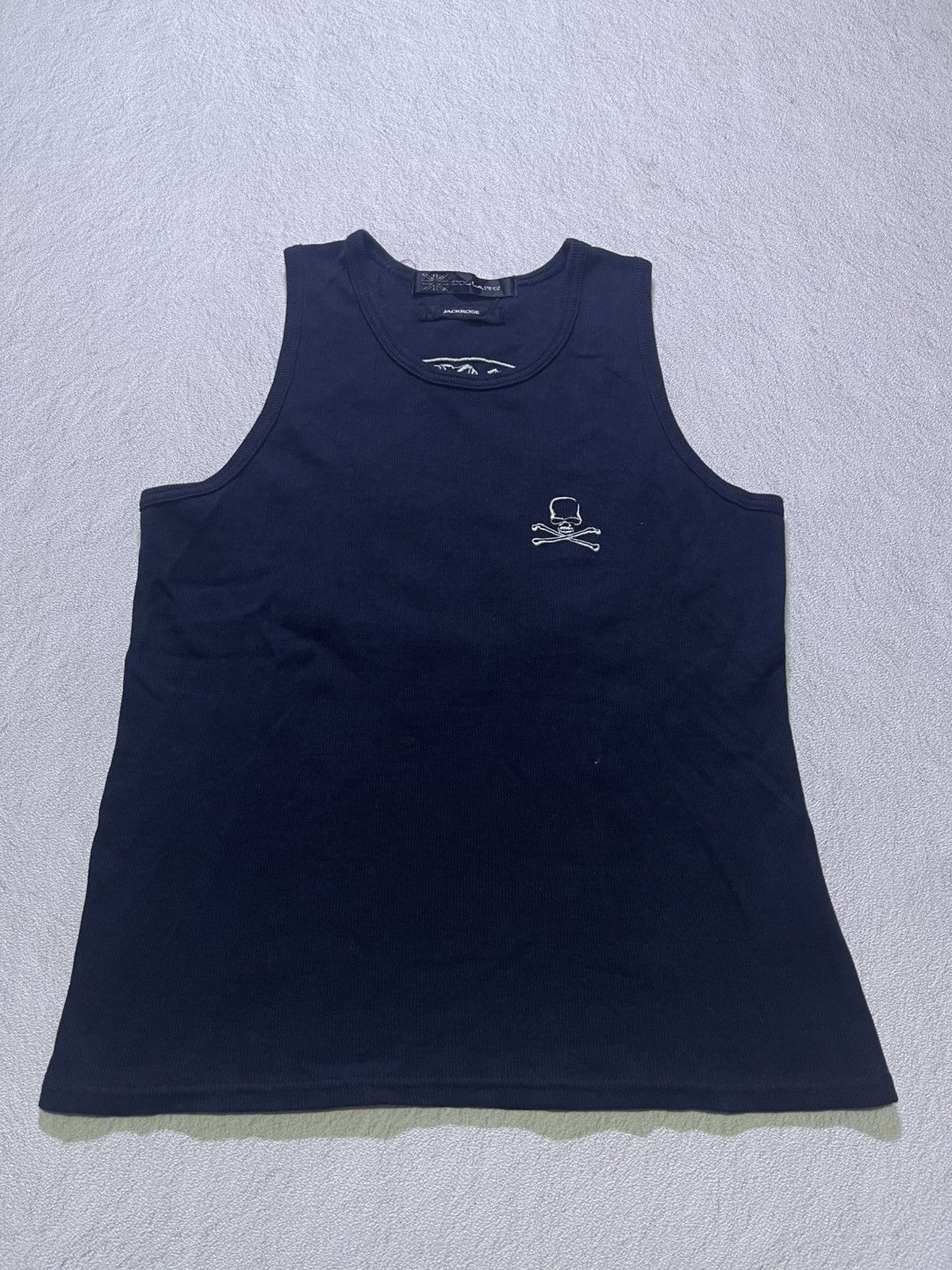 Japanese Brand Y2K collar tank top with embroidered pattern Size US S / EU 44-46 / 1 - 4 Thumbnail