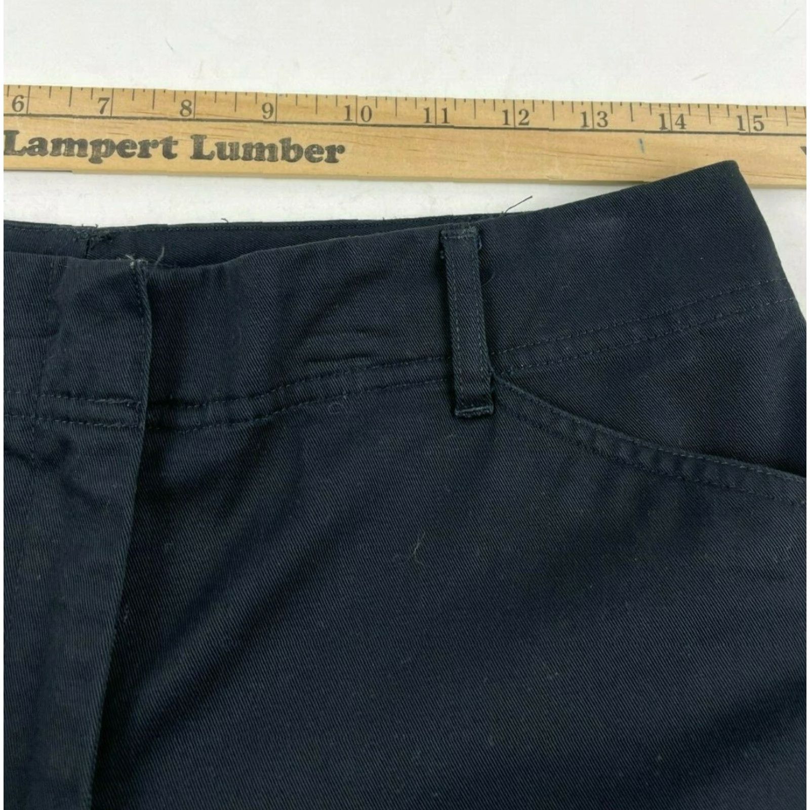 Vintage Land's End Dress Pants Women's 6 Black Flat Front Straight Hemmed to 28 Pockets Classic Casual Formal Dress Pants Mens Womens Girls Boys Size 28" / US 6 / IT 42 - 3 Thumbnail