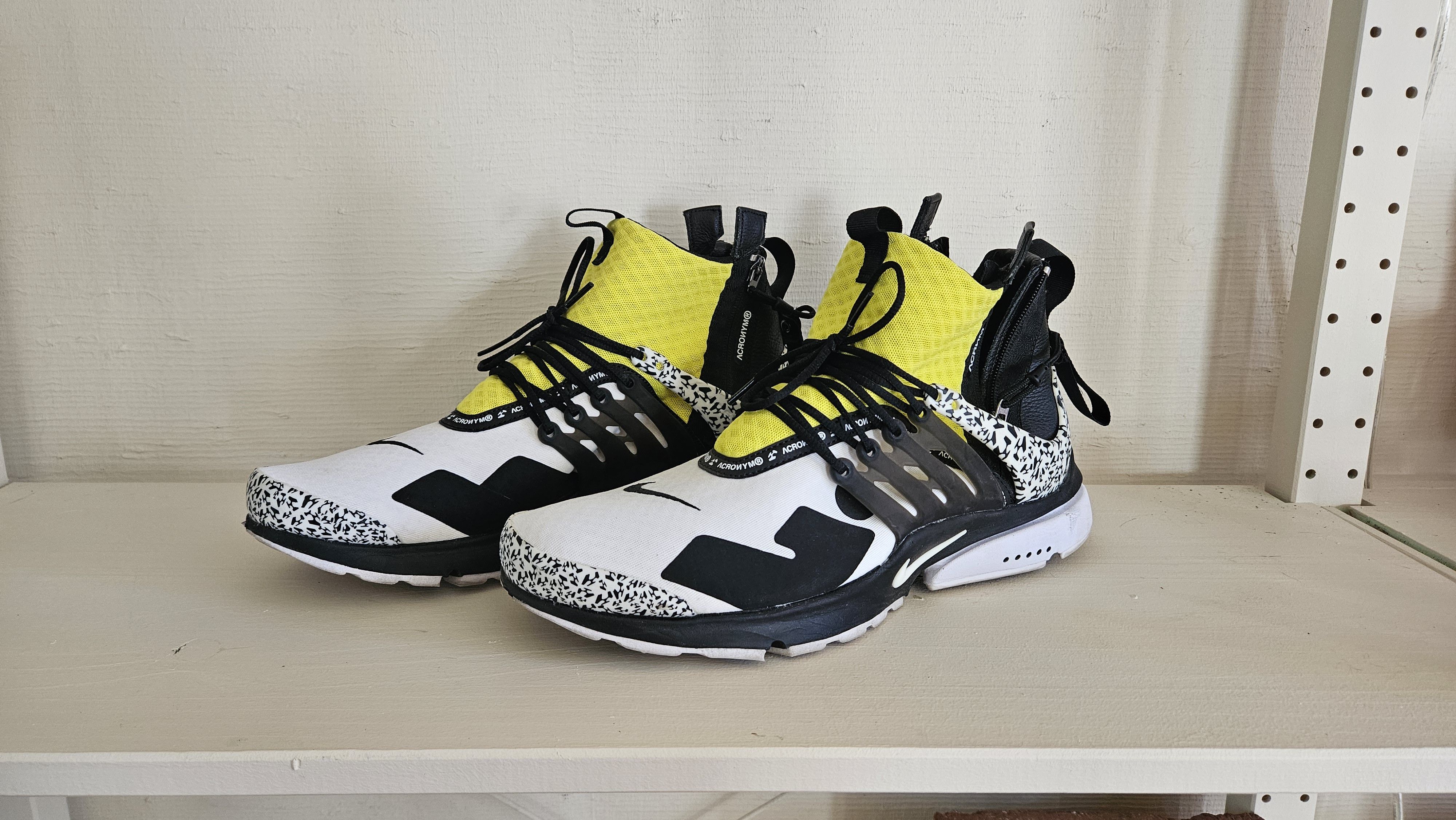 Acronym × Nike Nike Air Presto Mid Acronym Dynamic Yellow Size US 12 / EU 45 - 1 Thumbnail