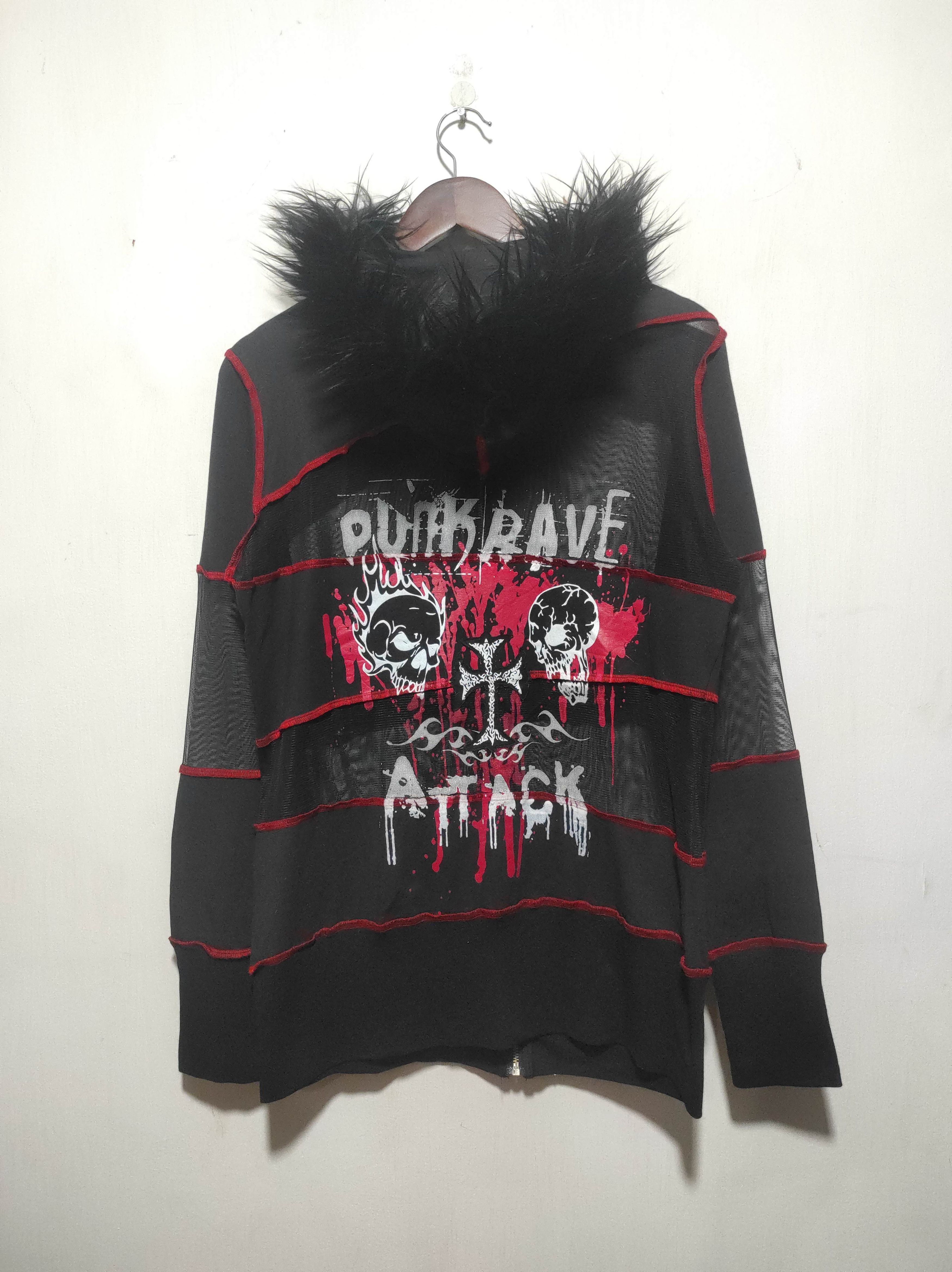 Hysteric Glamour Punk Rave Zipper Fur Hoodie Size US M / EU 48-50 / 2 - 11 Thumbnail