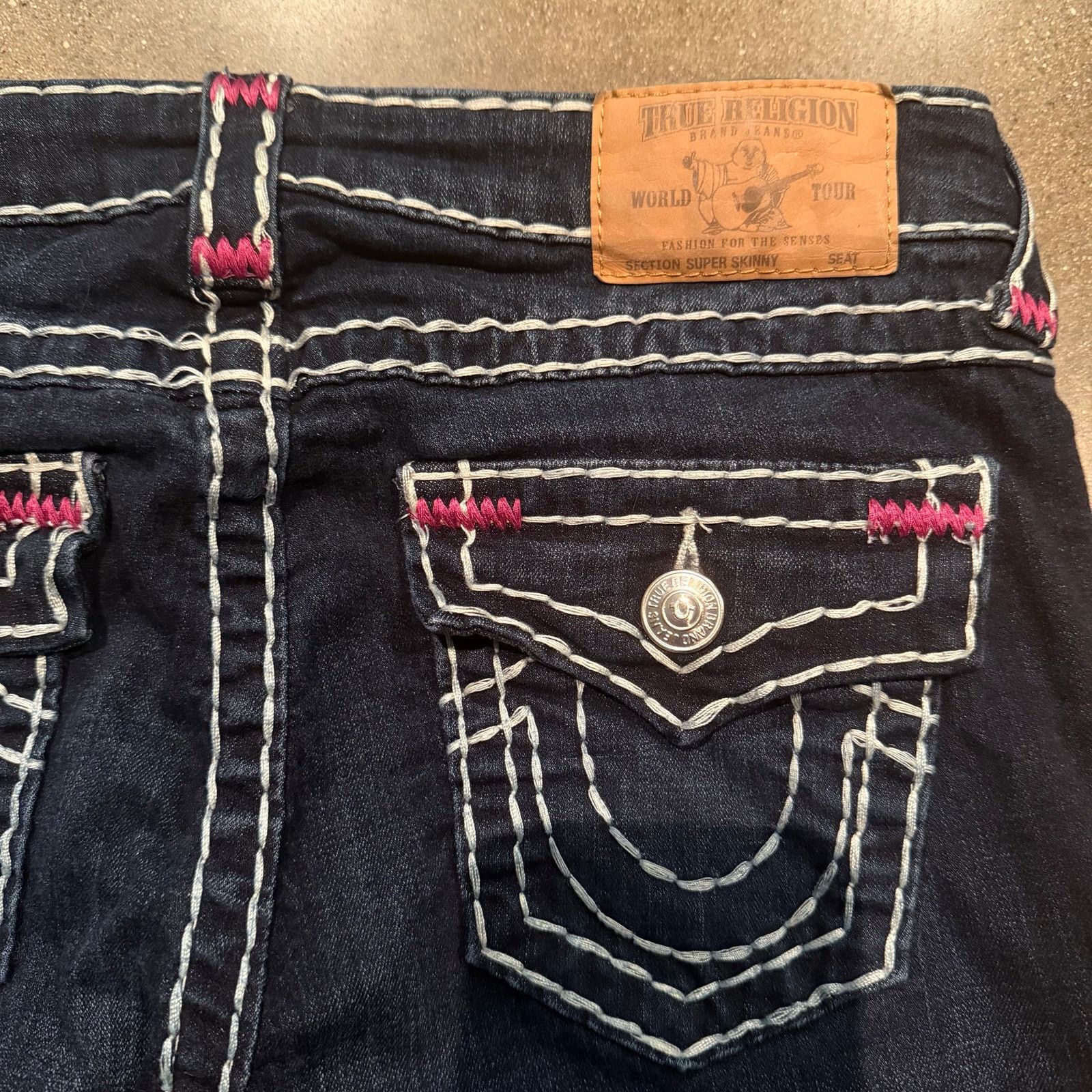 True Religion womens true religion super t stitch jeans skinny fit Size 30" / US 8 / IT 44 - 5 Thumbnail