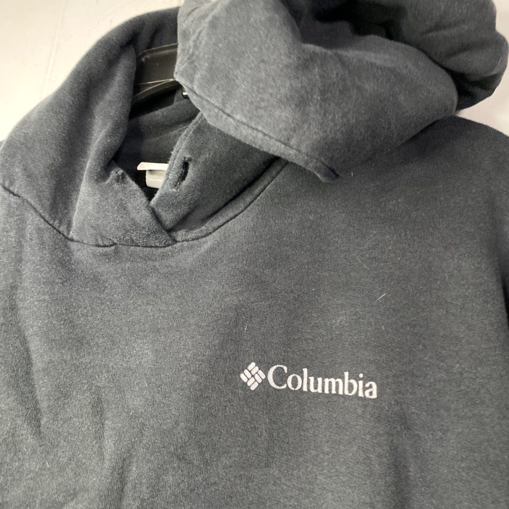 Vintage Columbia Hoodie Mens 2XL Tall Black Pullover Boxy Hiking Nature Grunge 90s Boxy Big & Tall Mens XXL Black Hiking Nature Columbia Hoodie Size US XXL / EU 58 / 5 - 5 Thumbnail