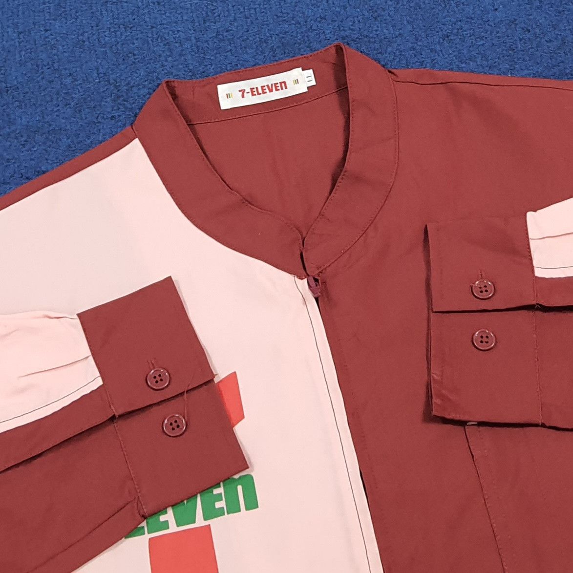 Japanese Brand Vintage 7 Eleven Japan Staff Uniform Work Jacket C299N34 Size US L / EU 52-54 / 3 - 5 Thumbnail