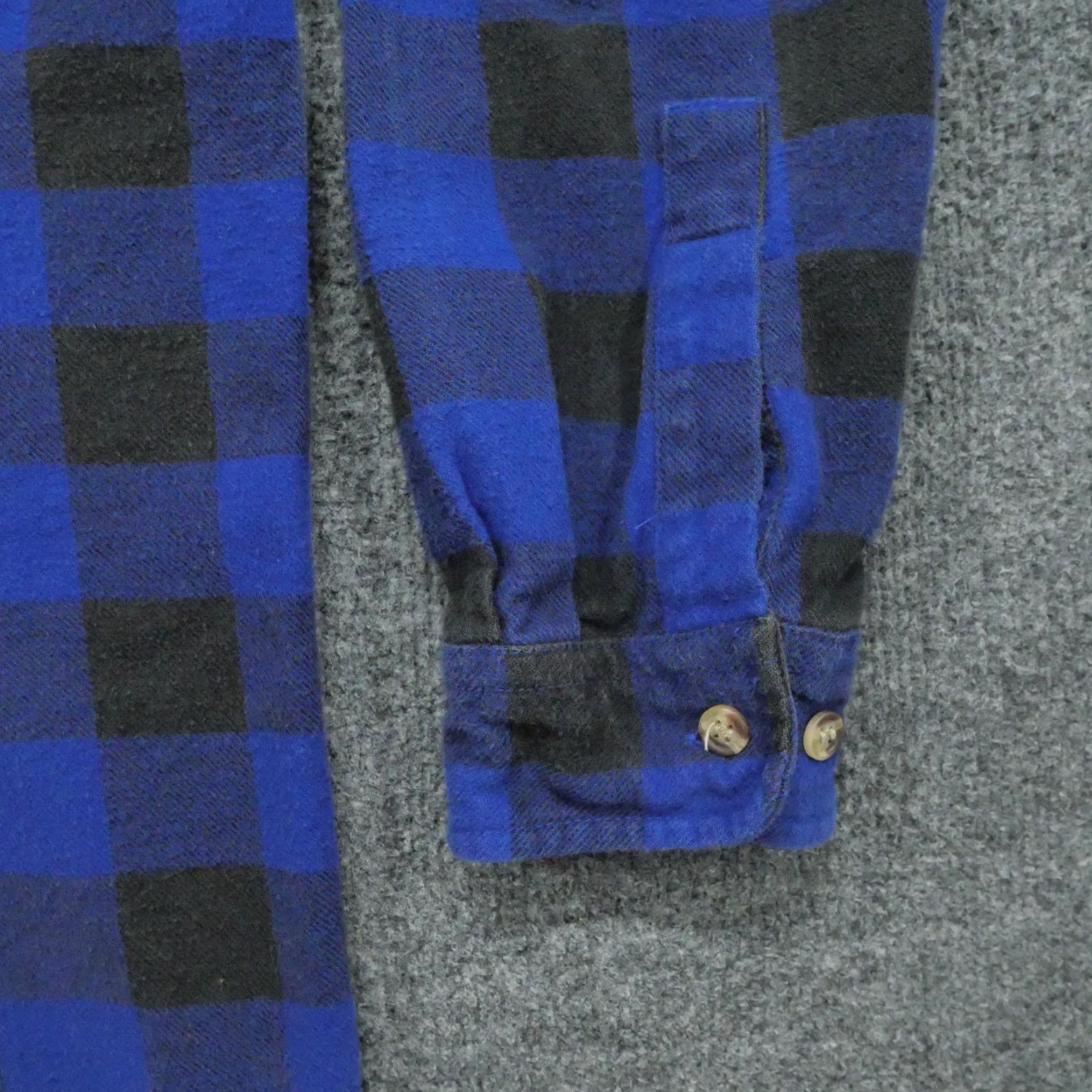 Vintage VINTAGE King Gee Flannel Shirt Mens XL Blue Button-Up Long Sleeve Workwear Y Size US XL / EU 56 / 4 - 3 Thumbnail