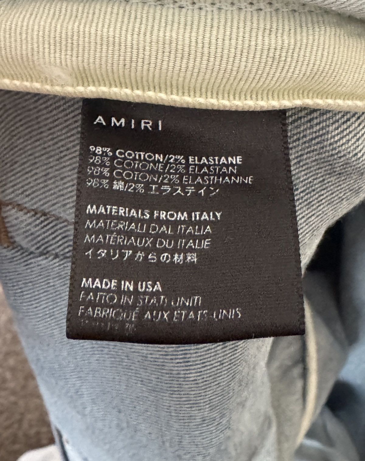 Amiri 💠Amiri💠 STACK JEANS ROSEBOWL 2017 RARE (33) Size US 33 - 4 Thumbnail