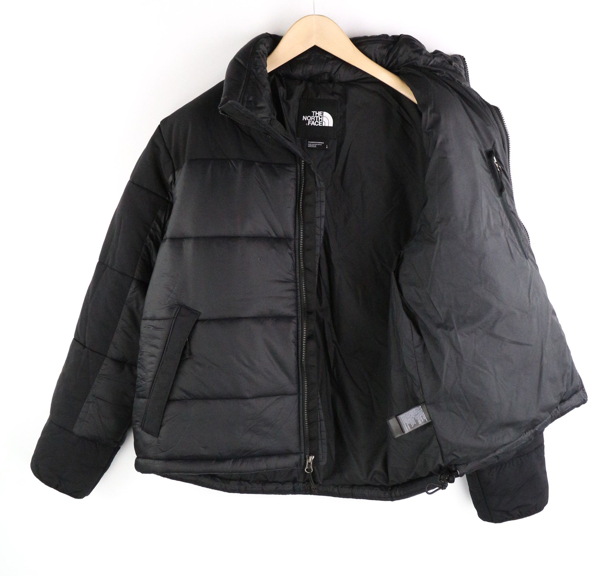 The North Face L Padded Lined High Neck Black Jacket 79665 Size L / US 10 / IT 46 - 5 Thumbnail