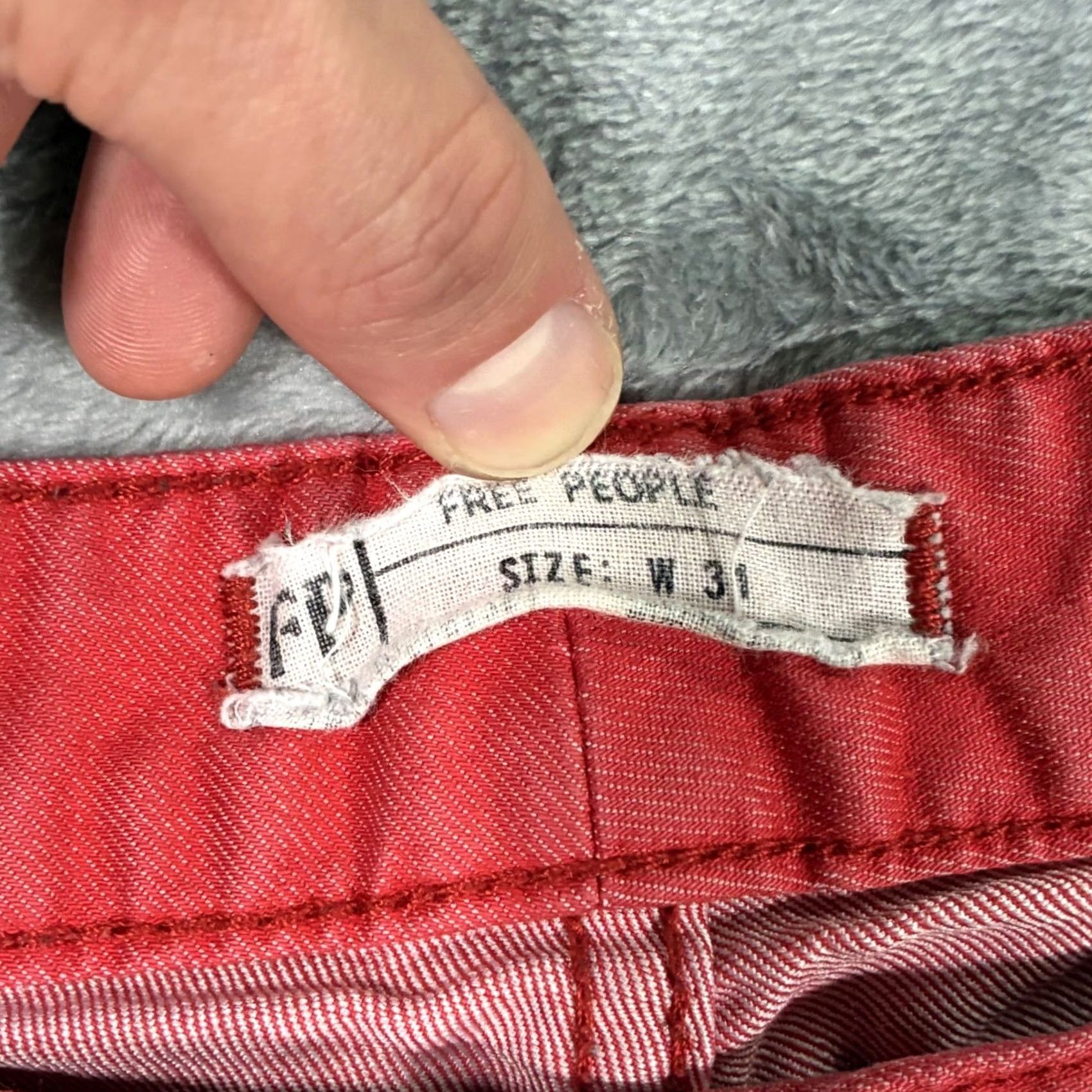 Free People Free People Jeans Ombre Coral Pink Dip Dye Slim Skinny Women 31 Denim Cotton Blend Spandex Polyester 27in Inseam Size 24" / US 00 / IT 34 - 5 Thumbnail