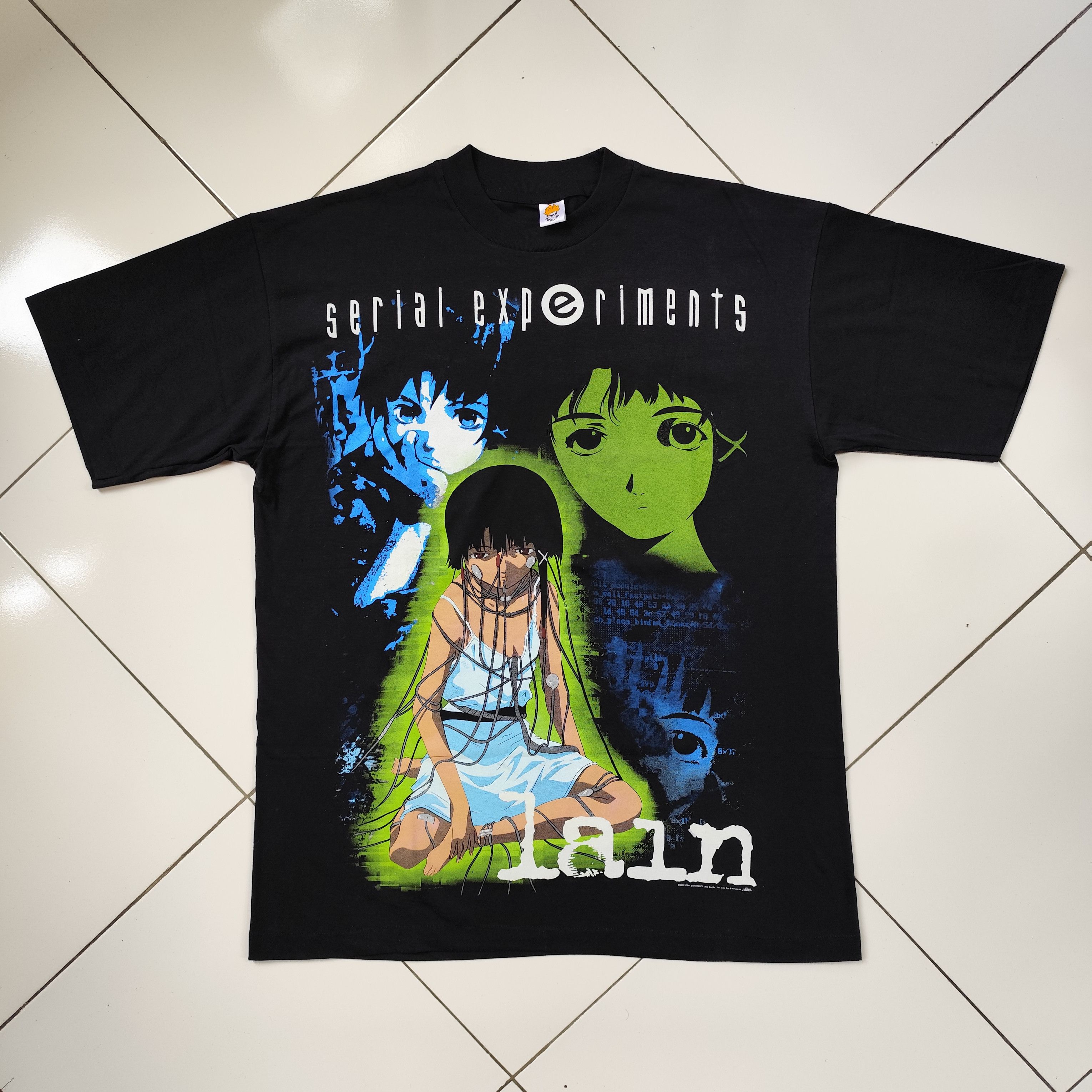 Anime × Vintage Anime Serial Experiment Lain Iwakura Lain Tee Japanese Manga Size US XL / EU 56 / 4 - 4 Thumbnail