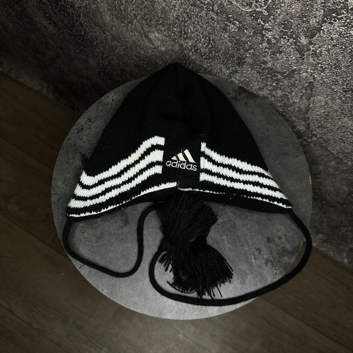 Adidas Vintage Very Rare Adidas Earflap Hat Size ONE SIZE - 13 Thumbnail