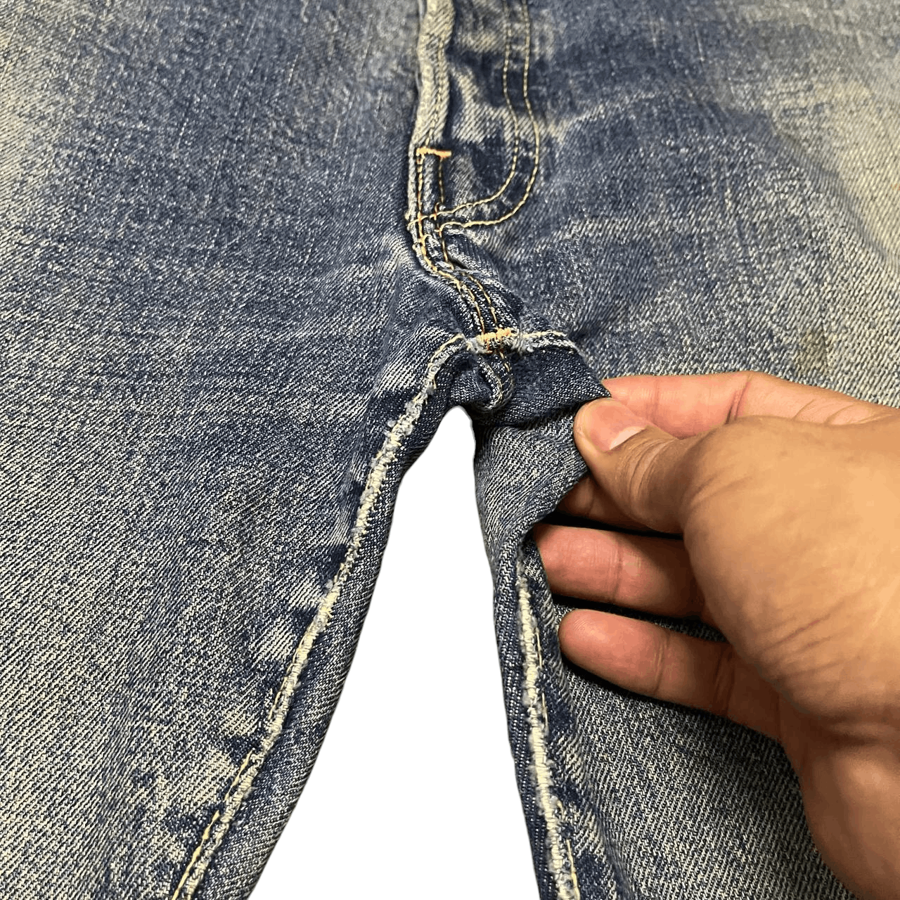 Levi's Vintage 60s Levis 501 Big E Denim Button No 2 Size US 32 / EU 48 - 9 Thumbnail