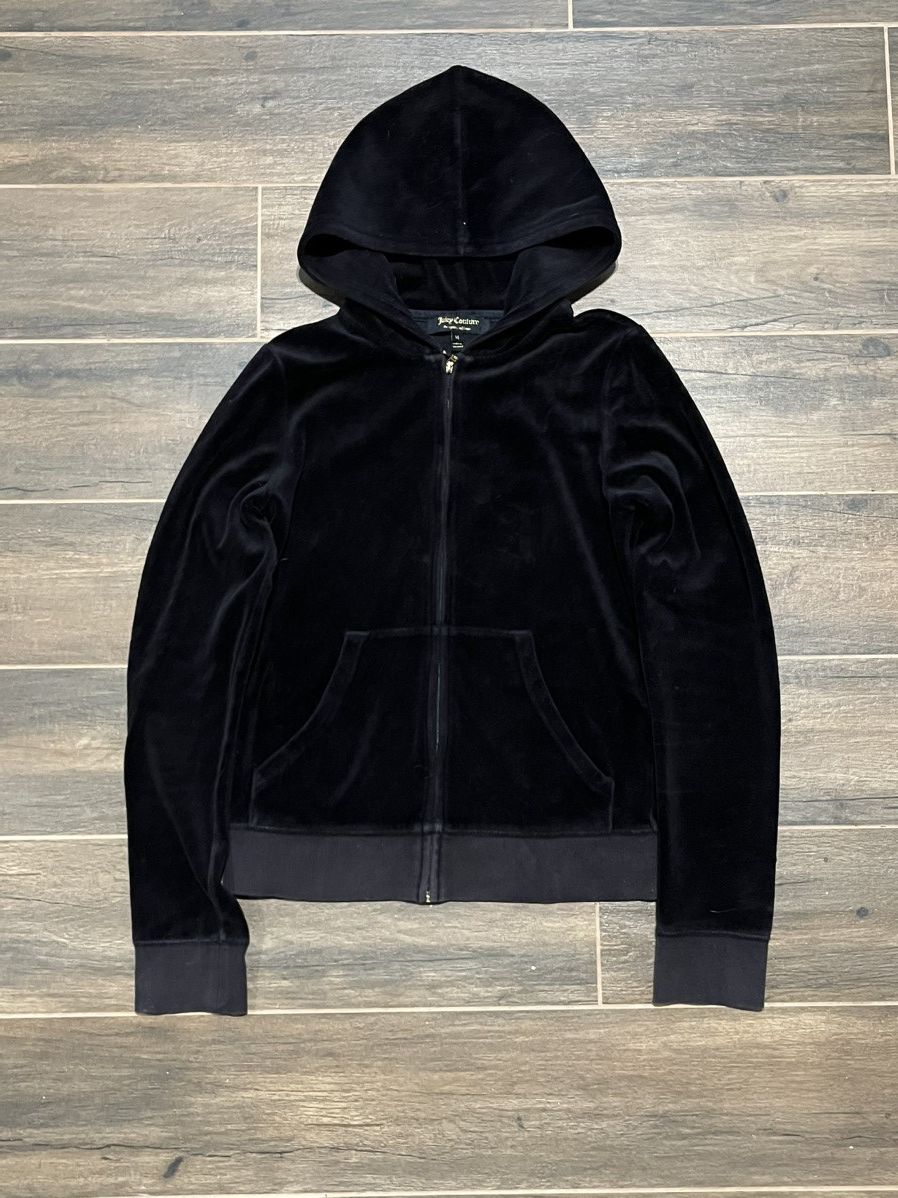 Japanese Brand × Juicy Couture Juicy Couture Vintage Velour Hoodie Size M / US 6-8 / IT 42-44 - 3 Thumbnail