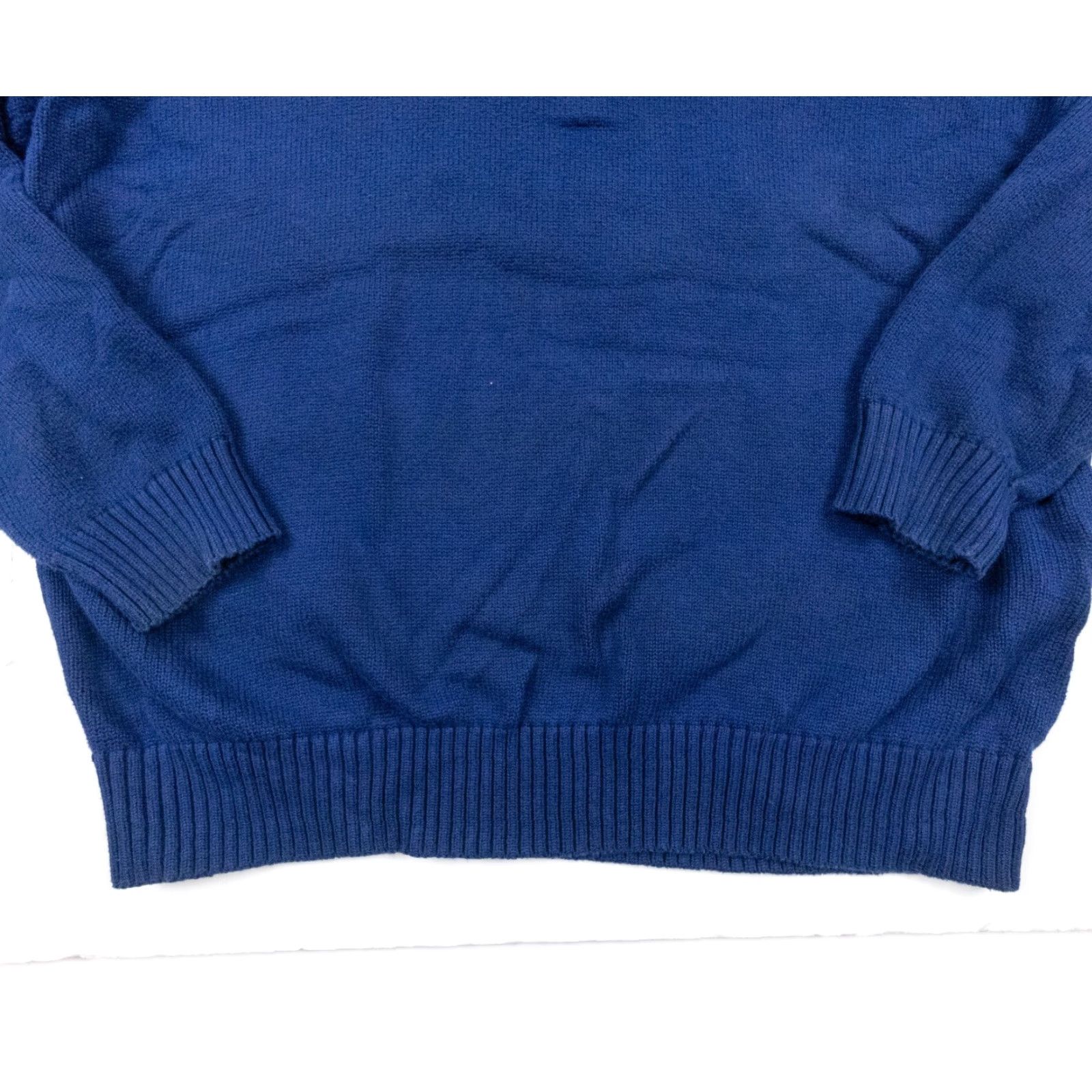 Polo Ralph Lauren Polo Ralph Lauren Sweater Mens XL Blue Quarter Zip Pullover Knit Preppy Size US XL / EU 56 / 4 - 4 Thumbnail