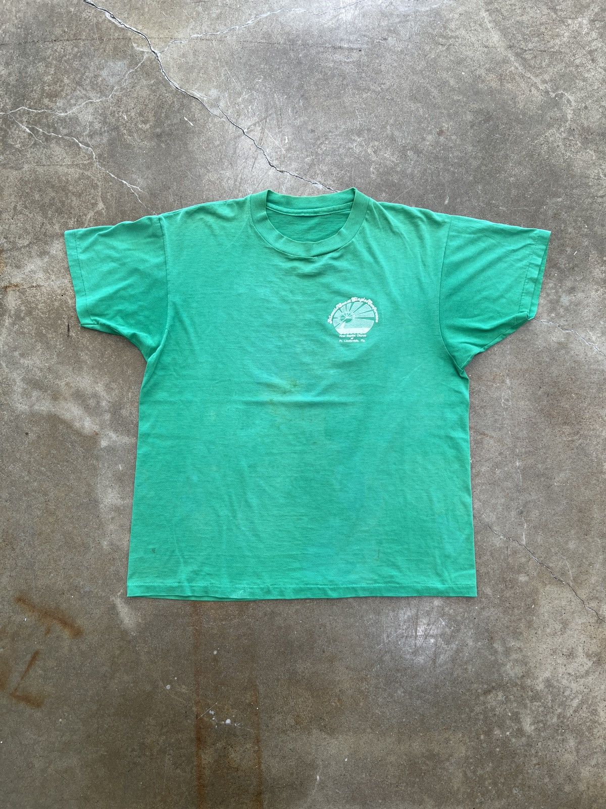 Vintage Vintage Single Stitch Atlantic 1994 Palm Tree Tee Small Size US S / EU 44-46 / 1 - 5 Thumbnail