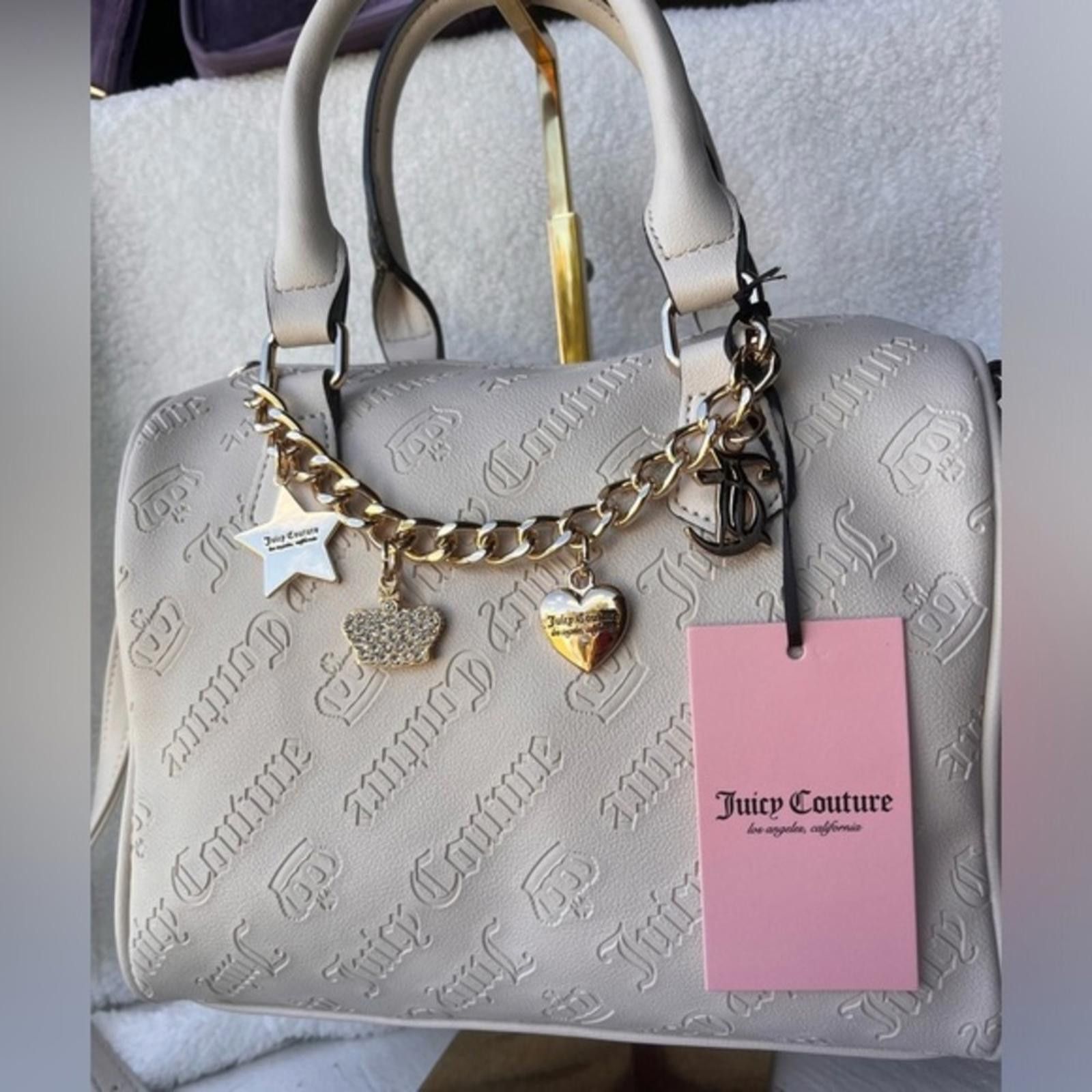 Juicy Couture Jeans Juicy Couture Not Your Babe Satchel With Charms NWT Size ONE SIZE - 1 Thumbnail