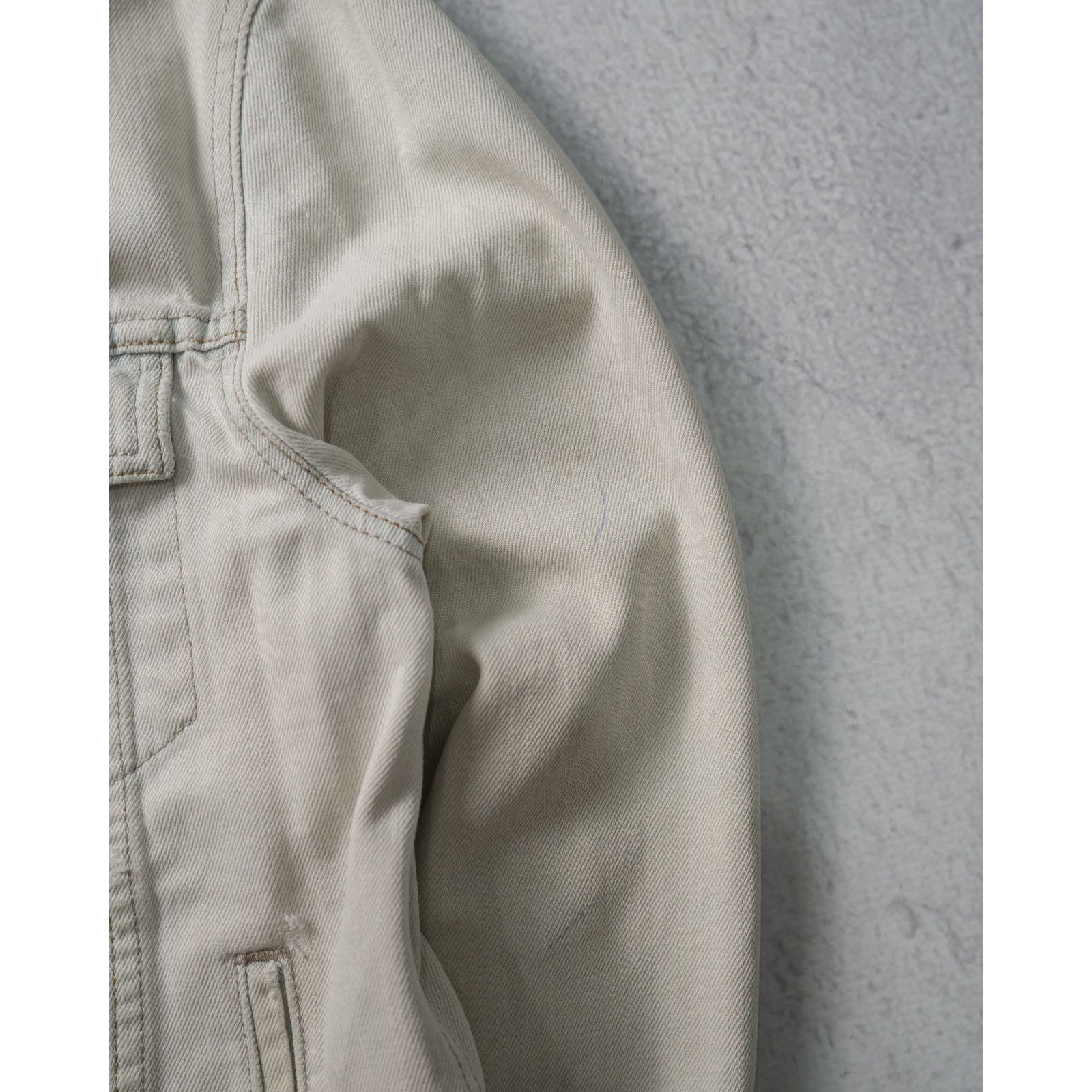 Levi's Vintage 90s Levis White Denim Jacket - Women's Medium Size M / US 6-8 / IT 42-44 - 4 Thumbnail